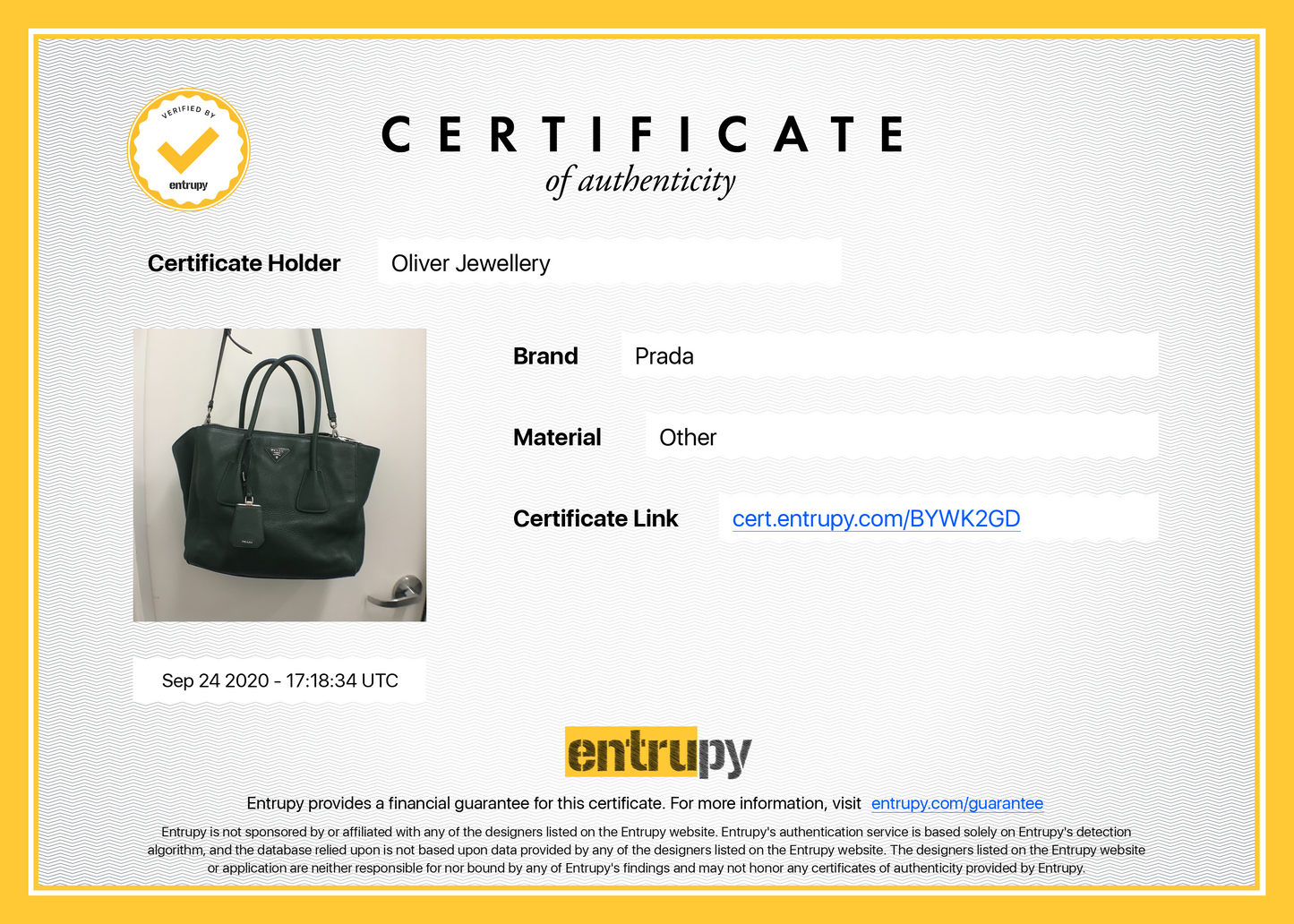 Prada Cervo Twin Pocket Tote