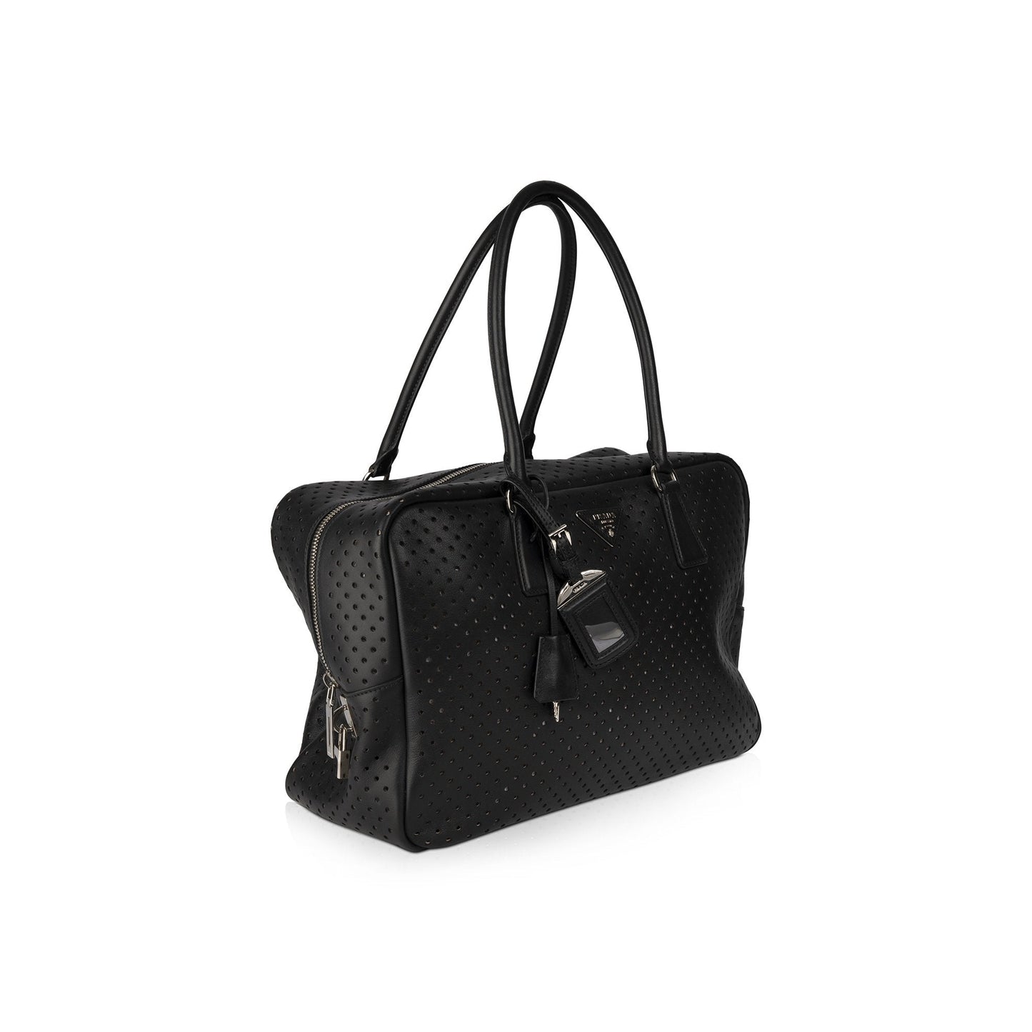 Prada City Calf Fori Bauletto Bag