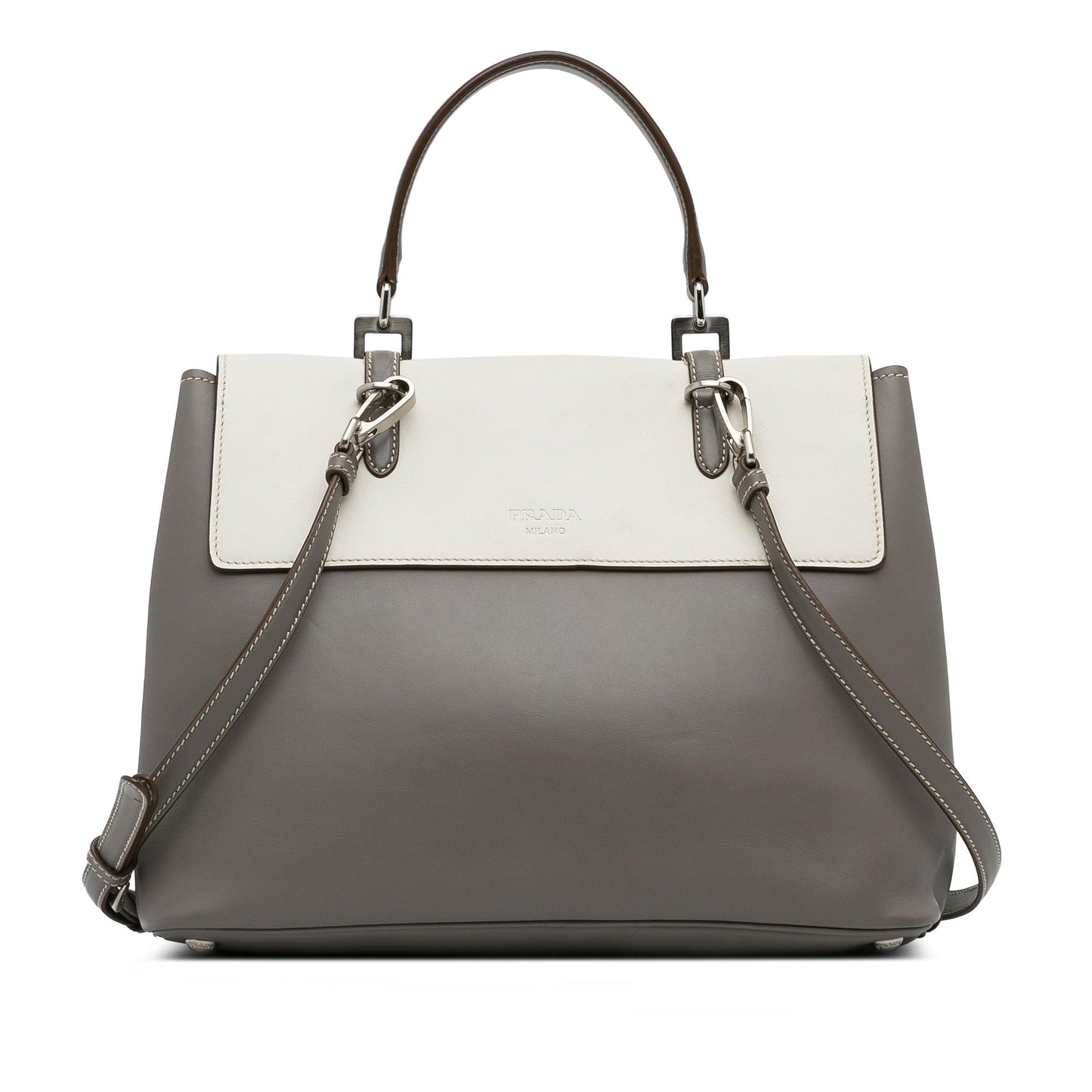 Prada City Calf Satchel (SHG-iZngIu)