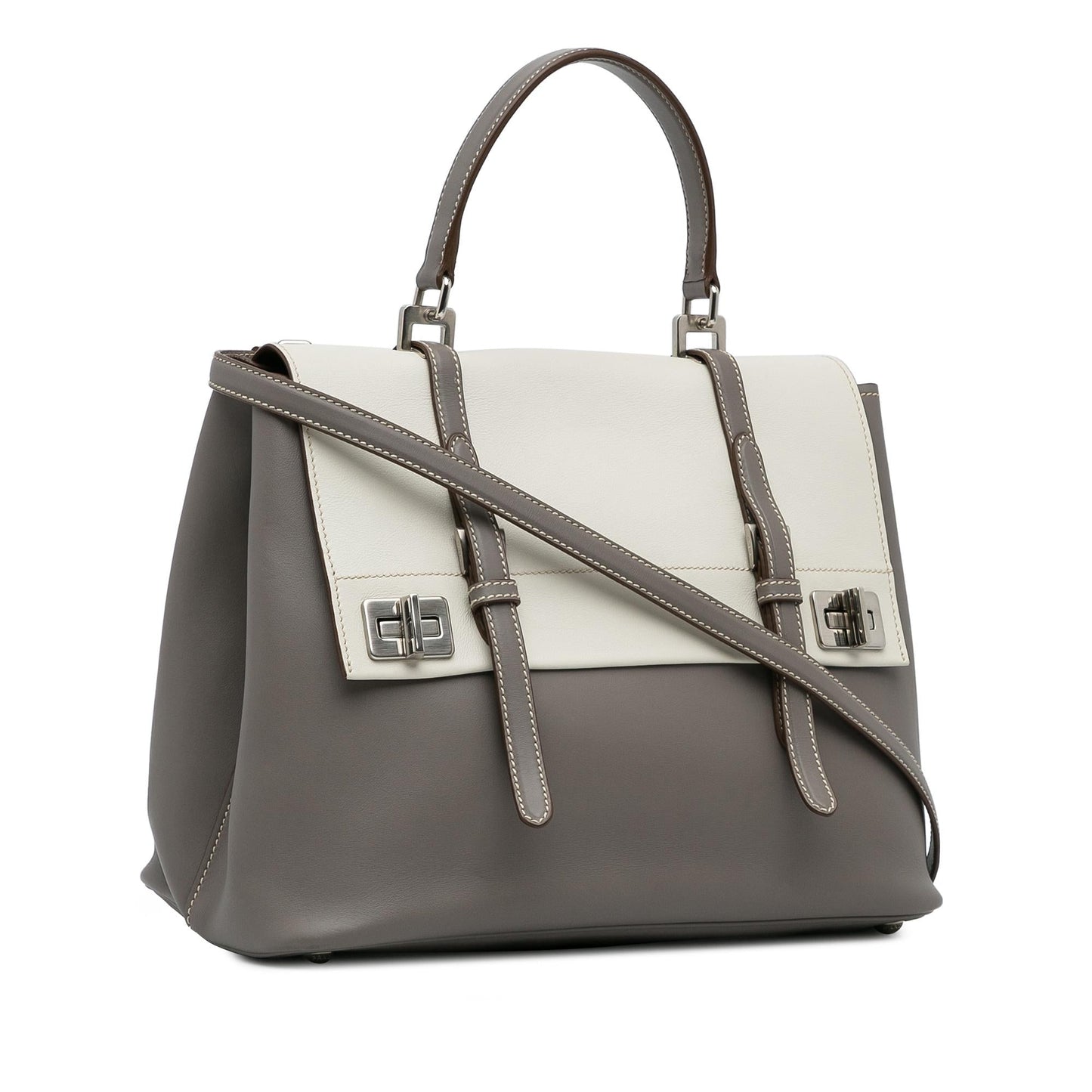 Prada City Calf Satchel (SHG-iZngIu)