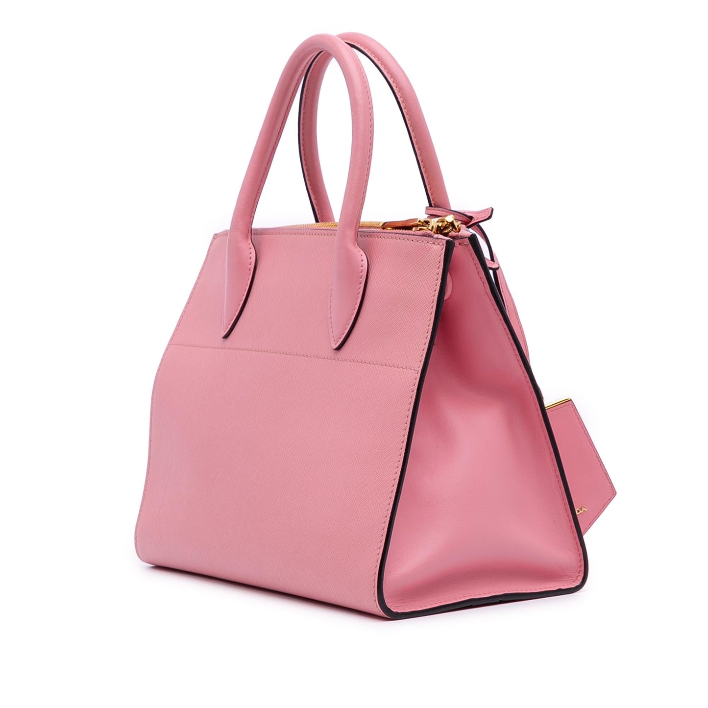Prada City Calf Trimmed Saffiano Greche Paradigme Bag