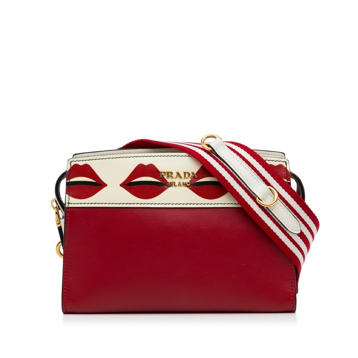 Prada City Calf and Saffiano Lip Print Esplanade (SHG-swq2sE)