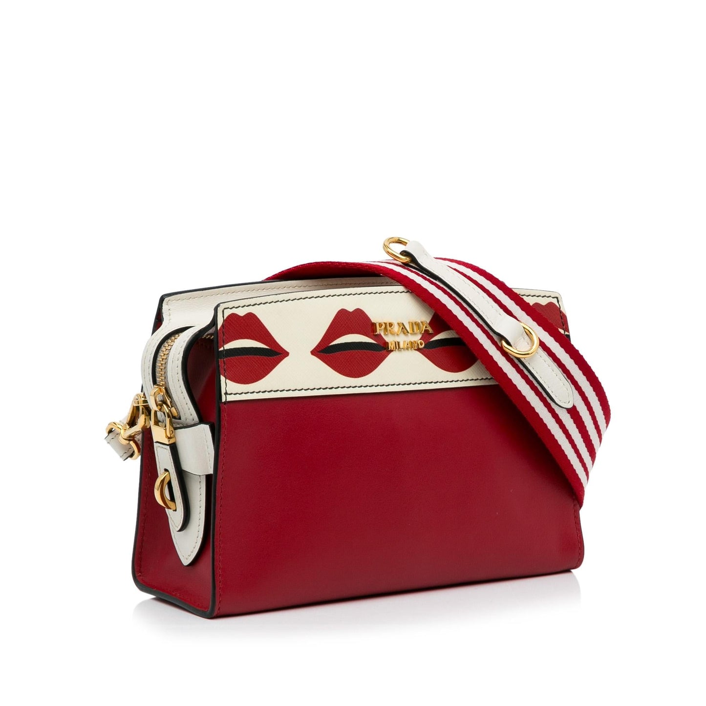 Prada City Calf and Saffiano Lip Print Esplanade (SHG-swq2sE)