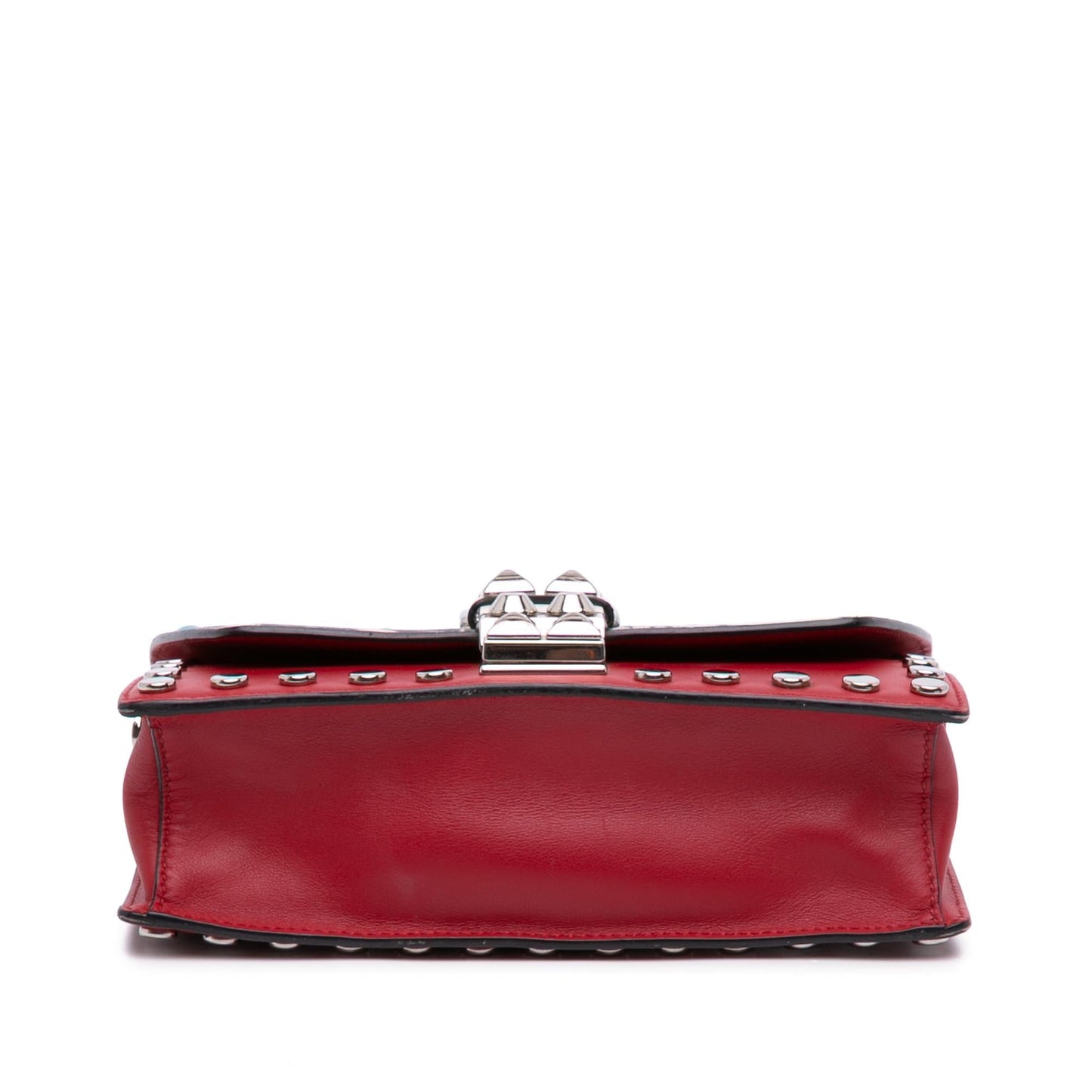 Prada City Calfskin Comic Print Studded Elektra Crossbody