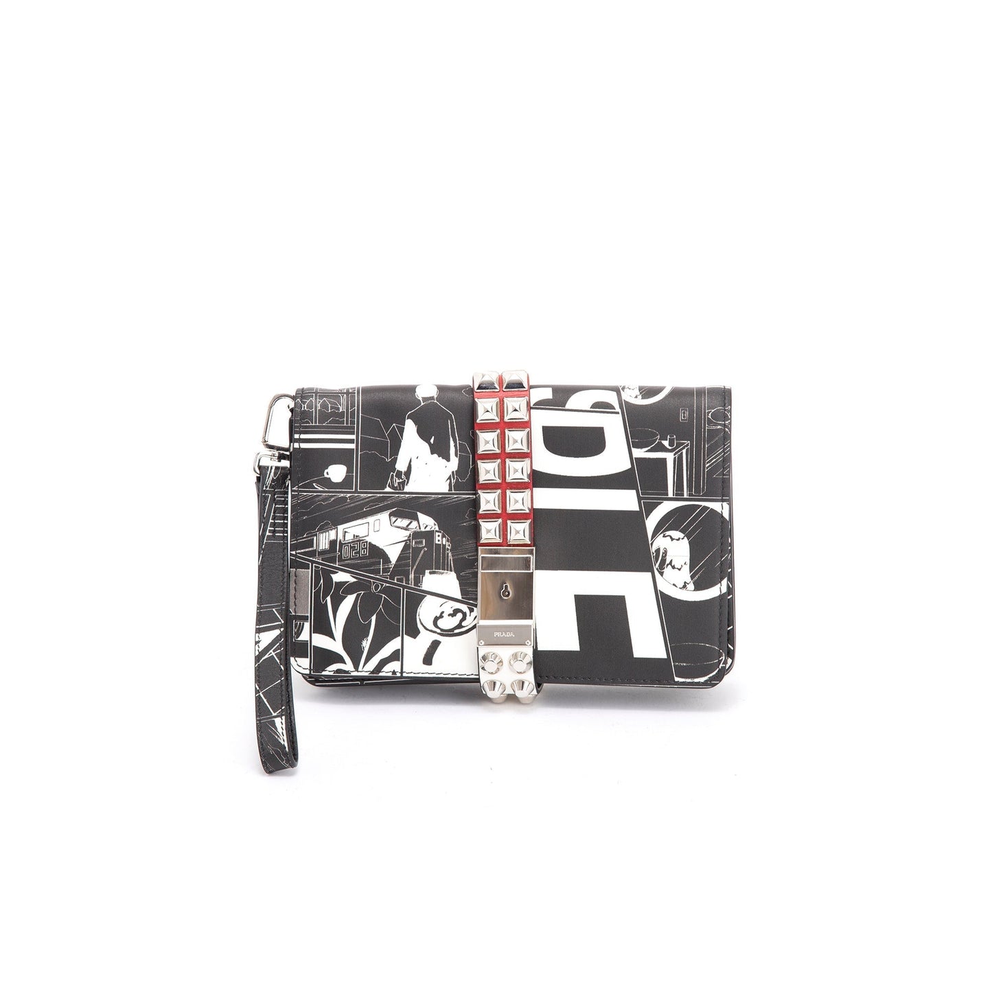 Prada Comic Elektra Wristlet Clutch