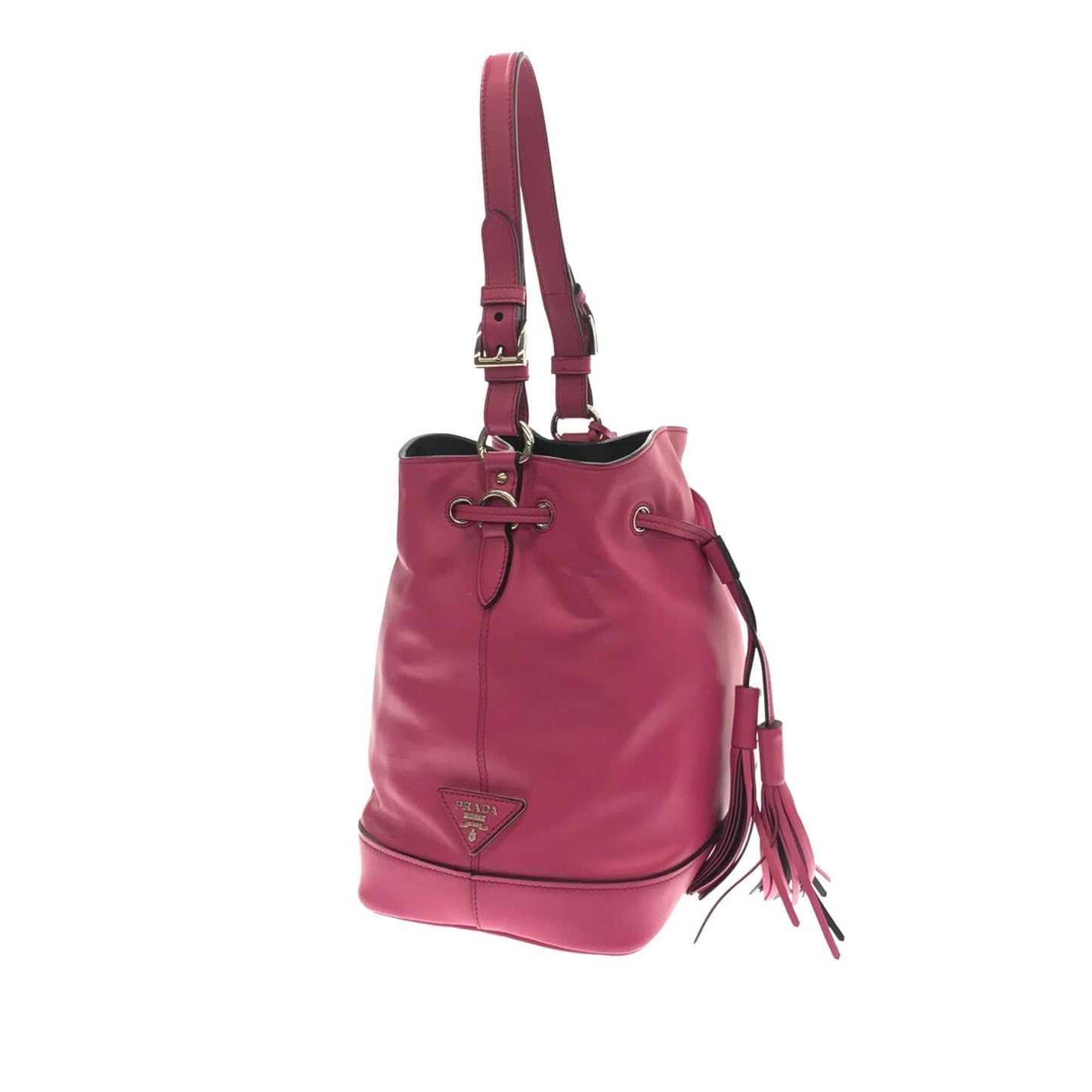 Prada Convertible Drawstring Leather Bucket Bag (SHG-zCbWzU)