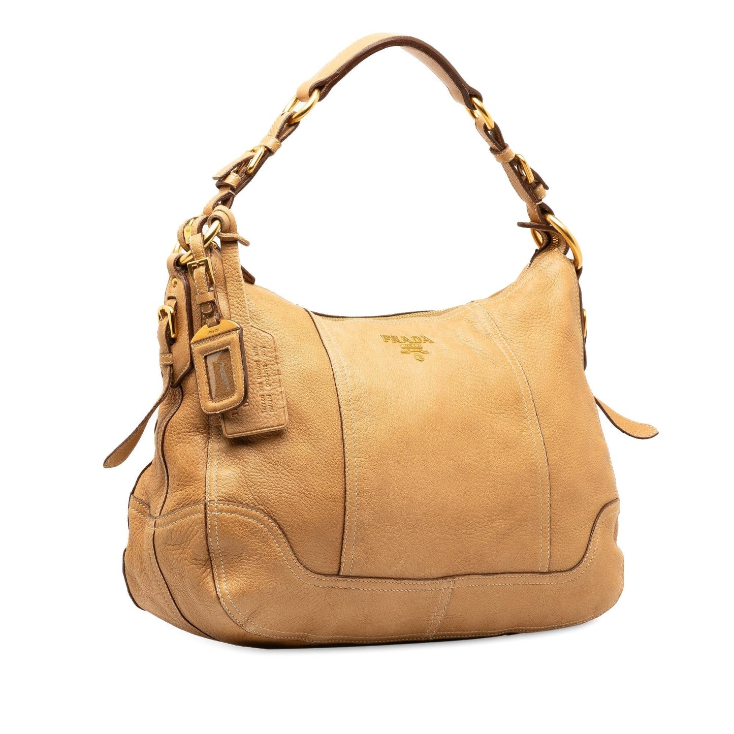 Prada Deerskin Leather Shoulder Bag (SHG-YwNnyJ)