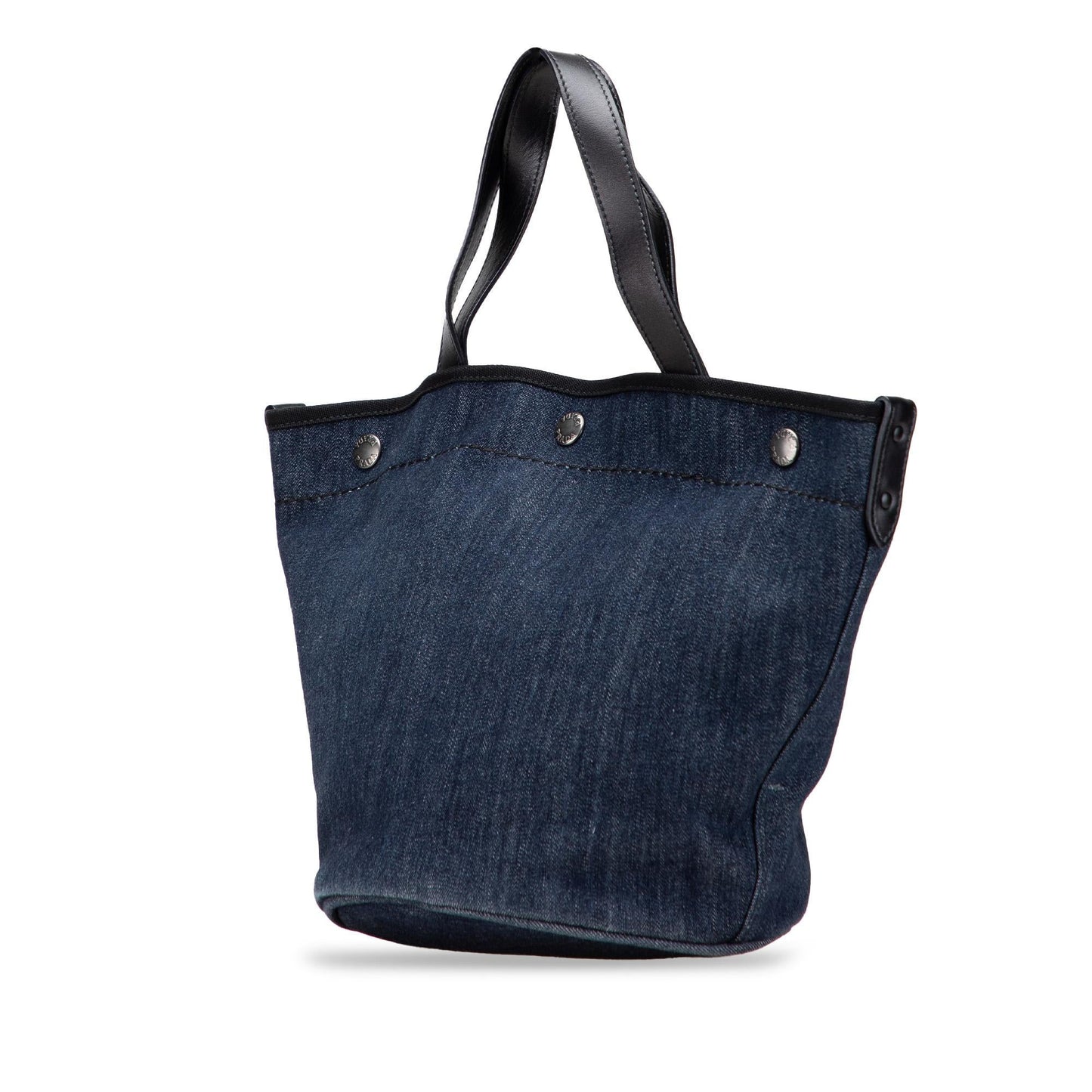 Prada Denim Logo Satchel
