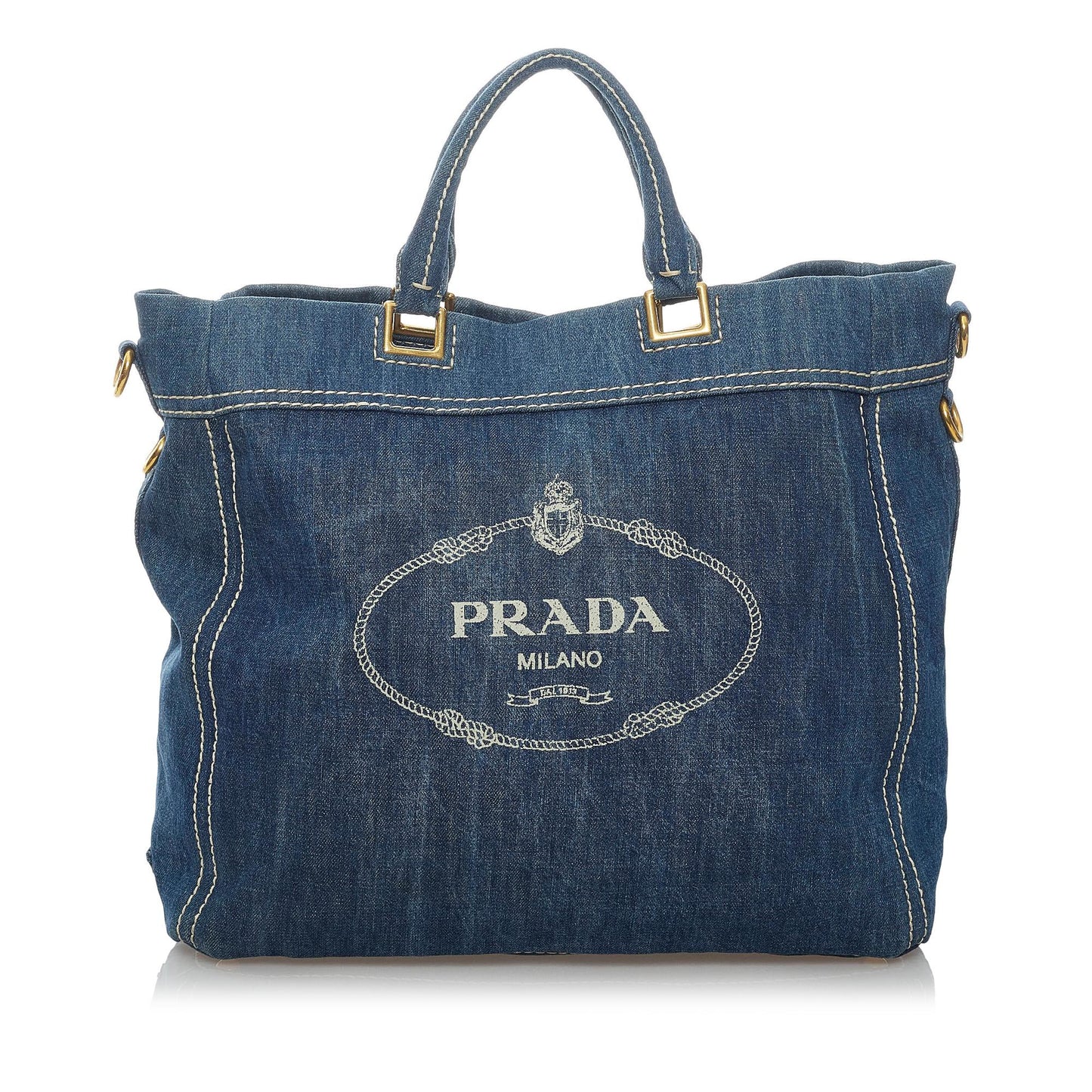 Prada Logo Shopping Satchel - Ewore Bags