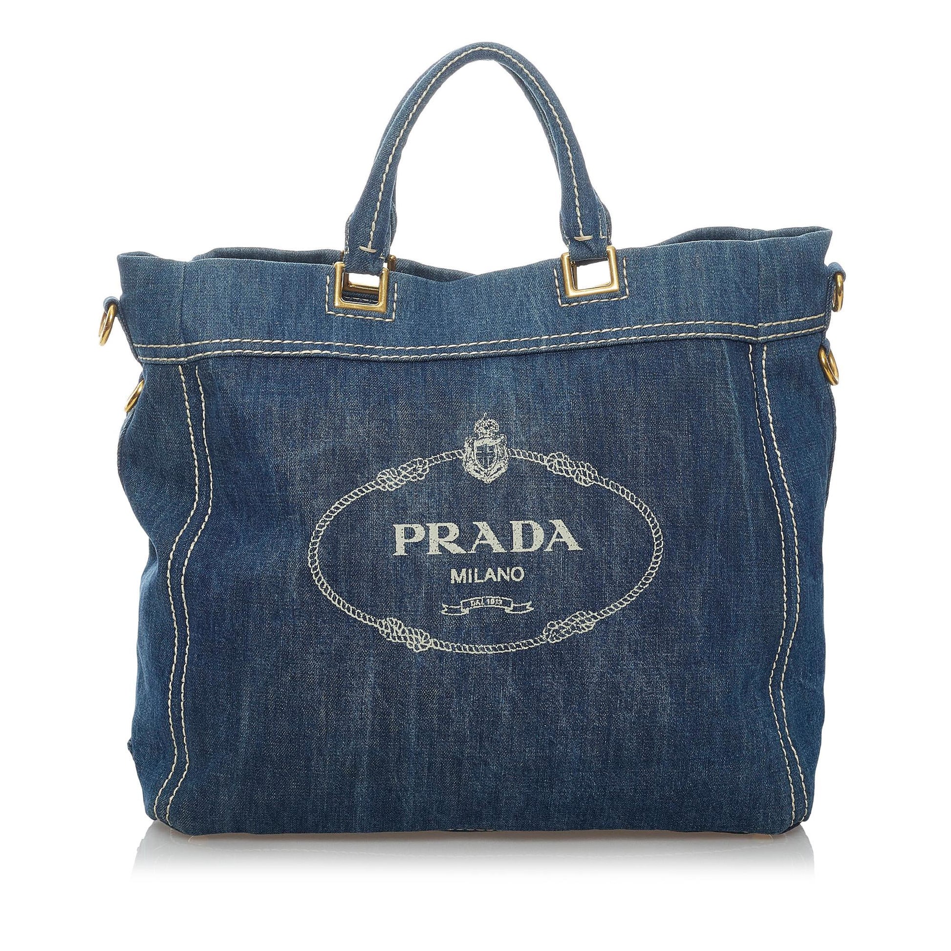 Prada Logo Shopping Satchel - Ewore Bags