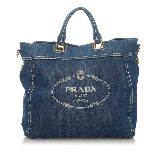 Prada Logo Shopping Satchel - Ewore Bags