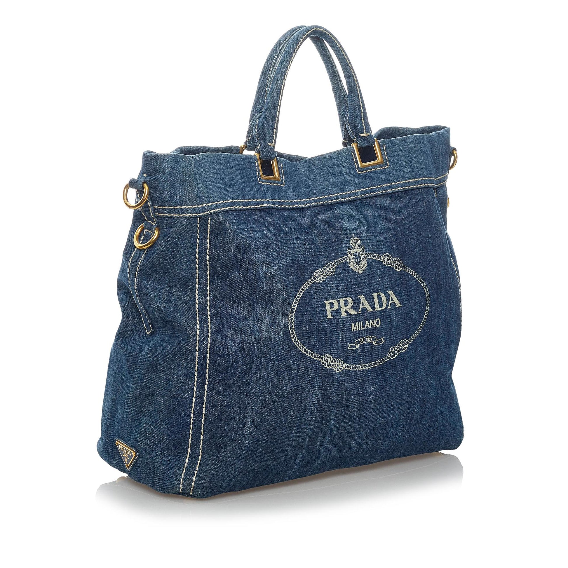 Prada Logo Shopping Satchel - Ewore Bags