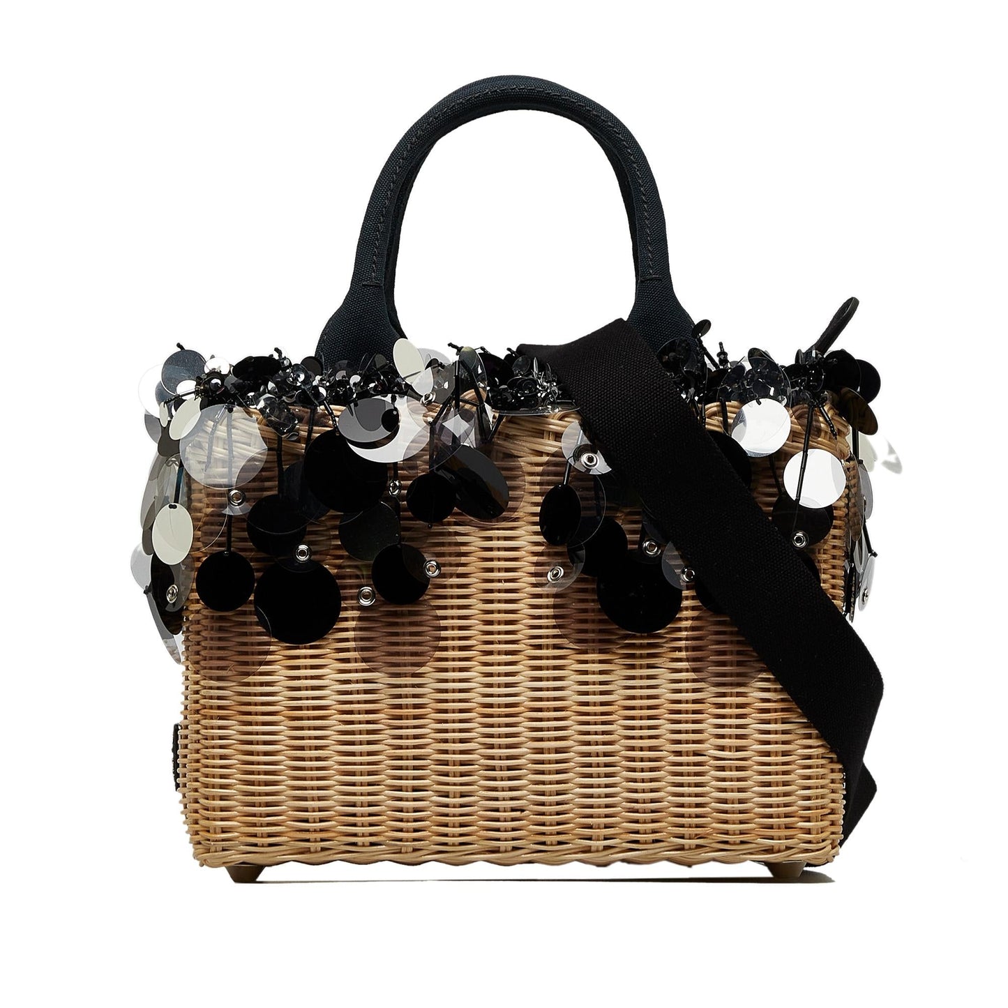 Prada Embellished Midollino Satchel (SHG-rJSN9h)