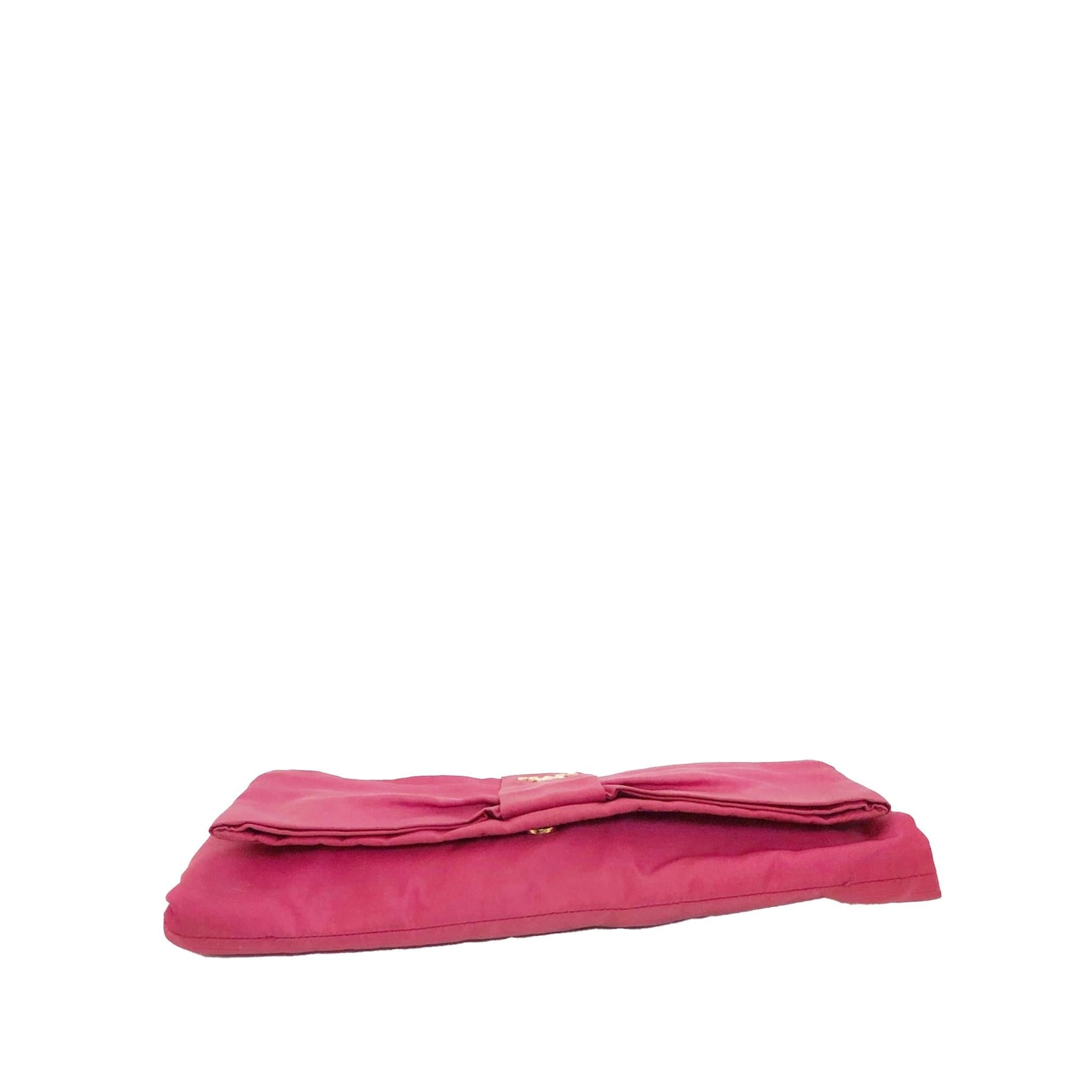 Prada Fiocco Bow Tessuto Clutch Bag - Ewore Bags