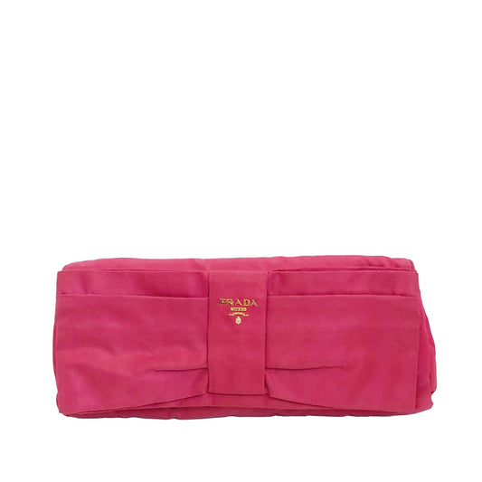 Prada Fiocco Bow Tessuto Clutch Bag - Ewore Bags