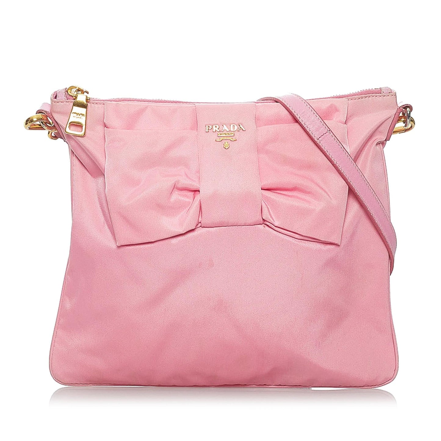 Prada Fiocco Bow Tessuto Crossbody Bag (SHG-29474)