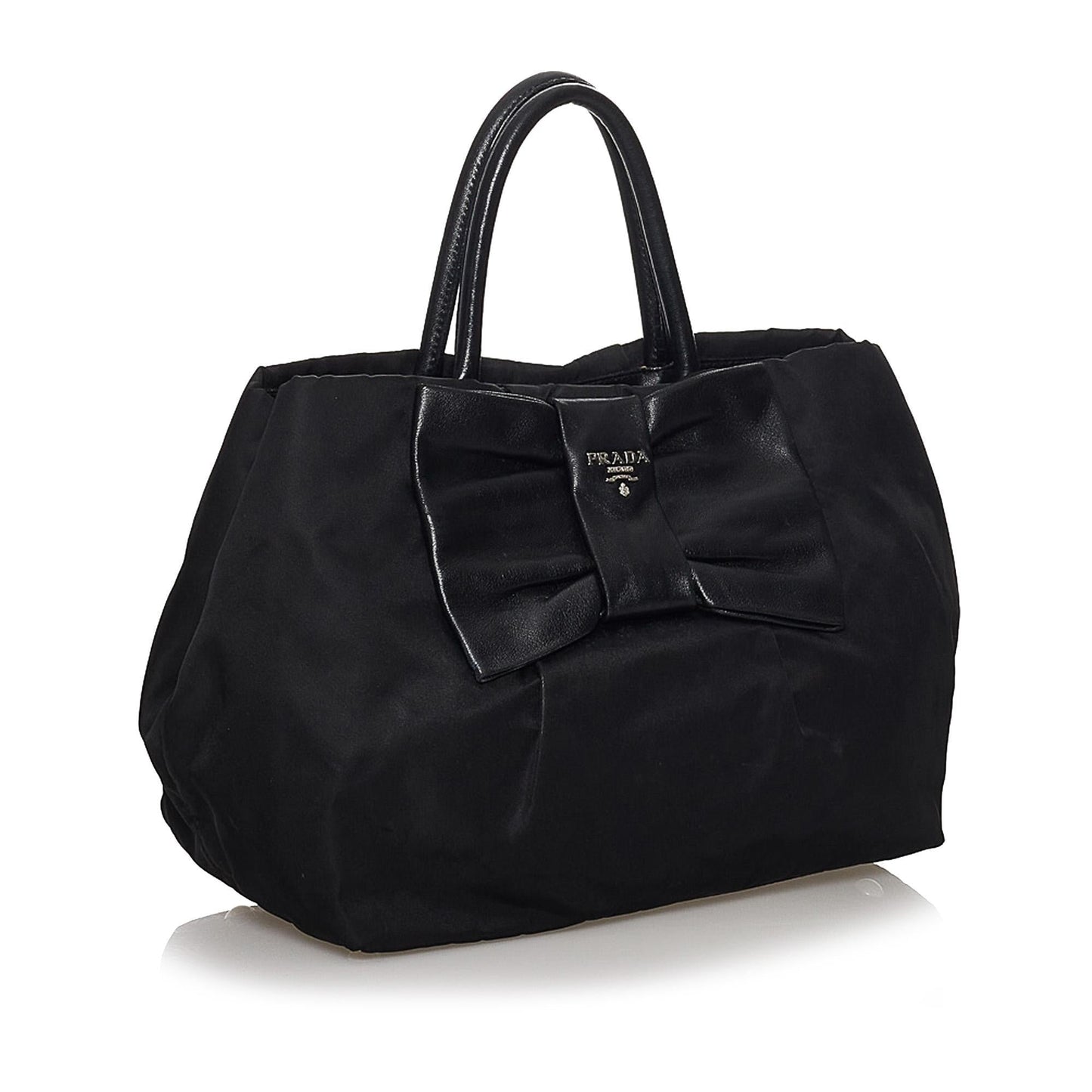 Prada Fiocco Bow Tessuto Handbag (SHG-30258)