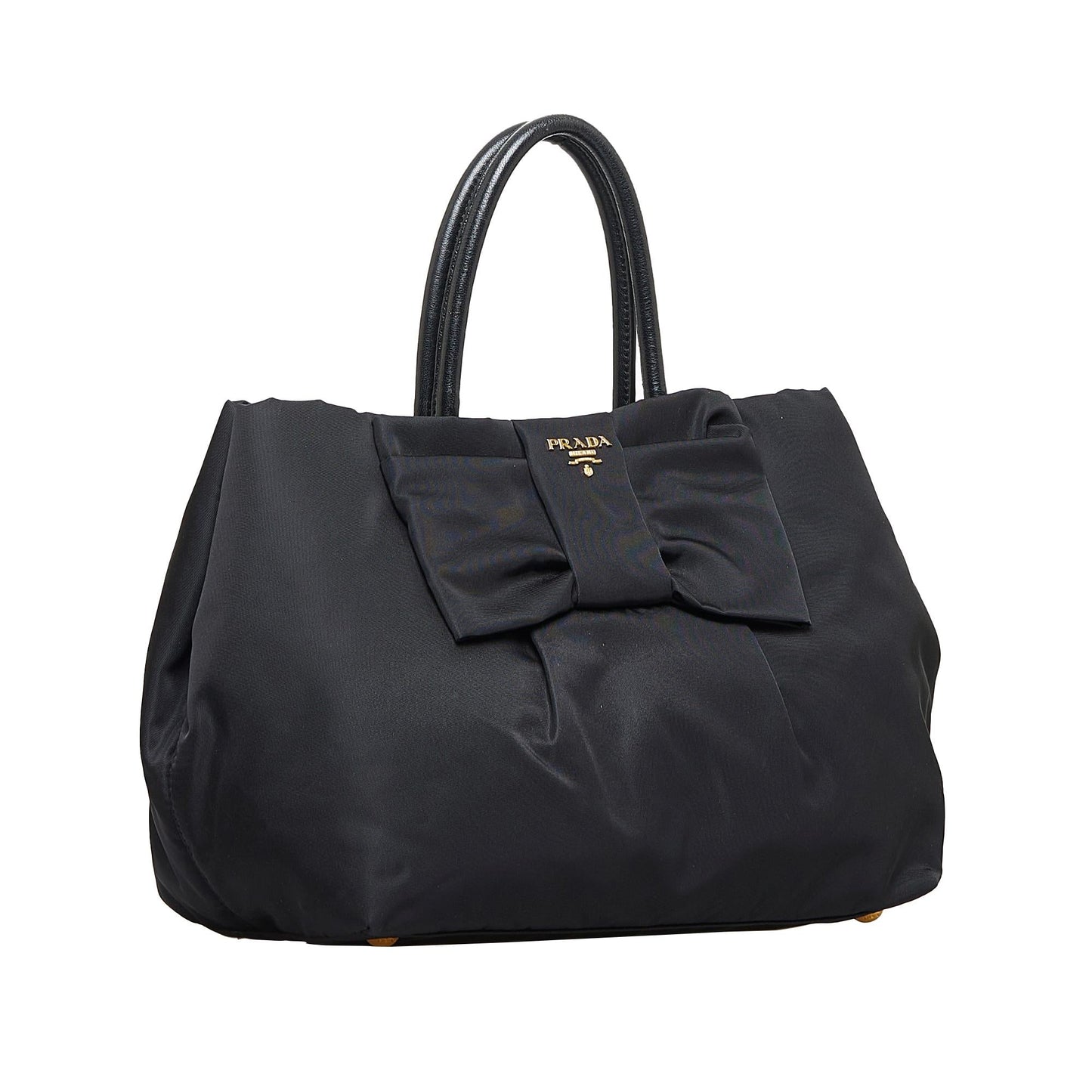 Prada Fiocco Bow Tessuto Handbag (SHG-GjTq6D)