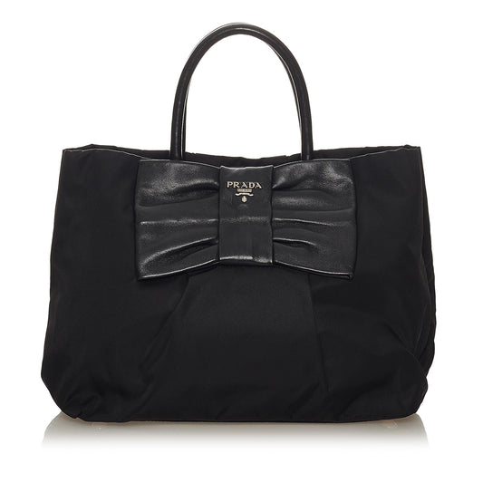 Prada Fiocco Bow Tessuto Tote Bag Style 7 - Ewore Bags