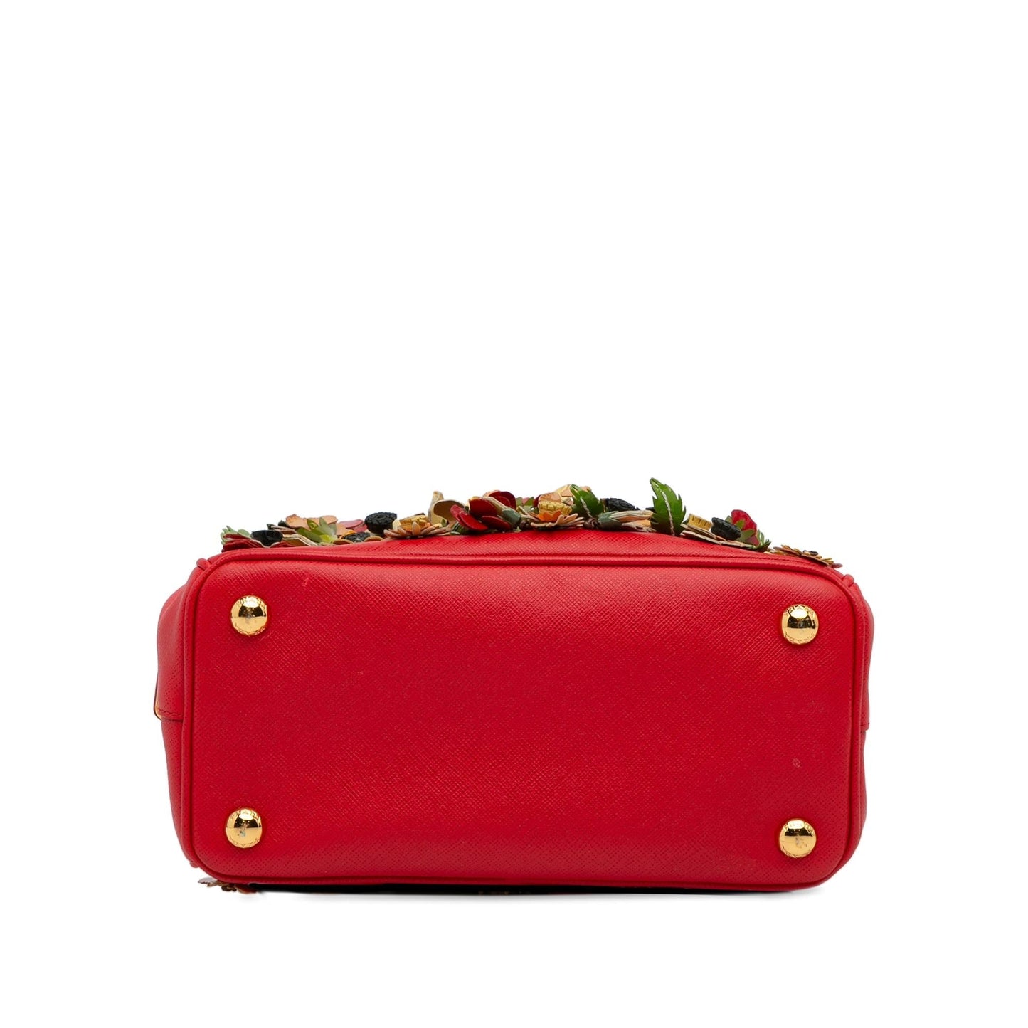 Prada Floral Saffiano Double-Zip Galleria (SHG-Da9727)
