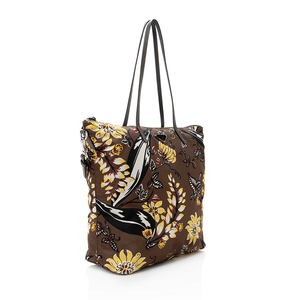 Prada Floral Tessuto Tote - Ewore Bags