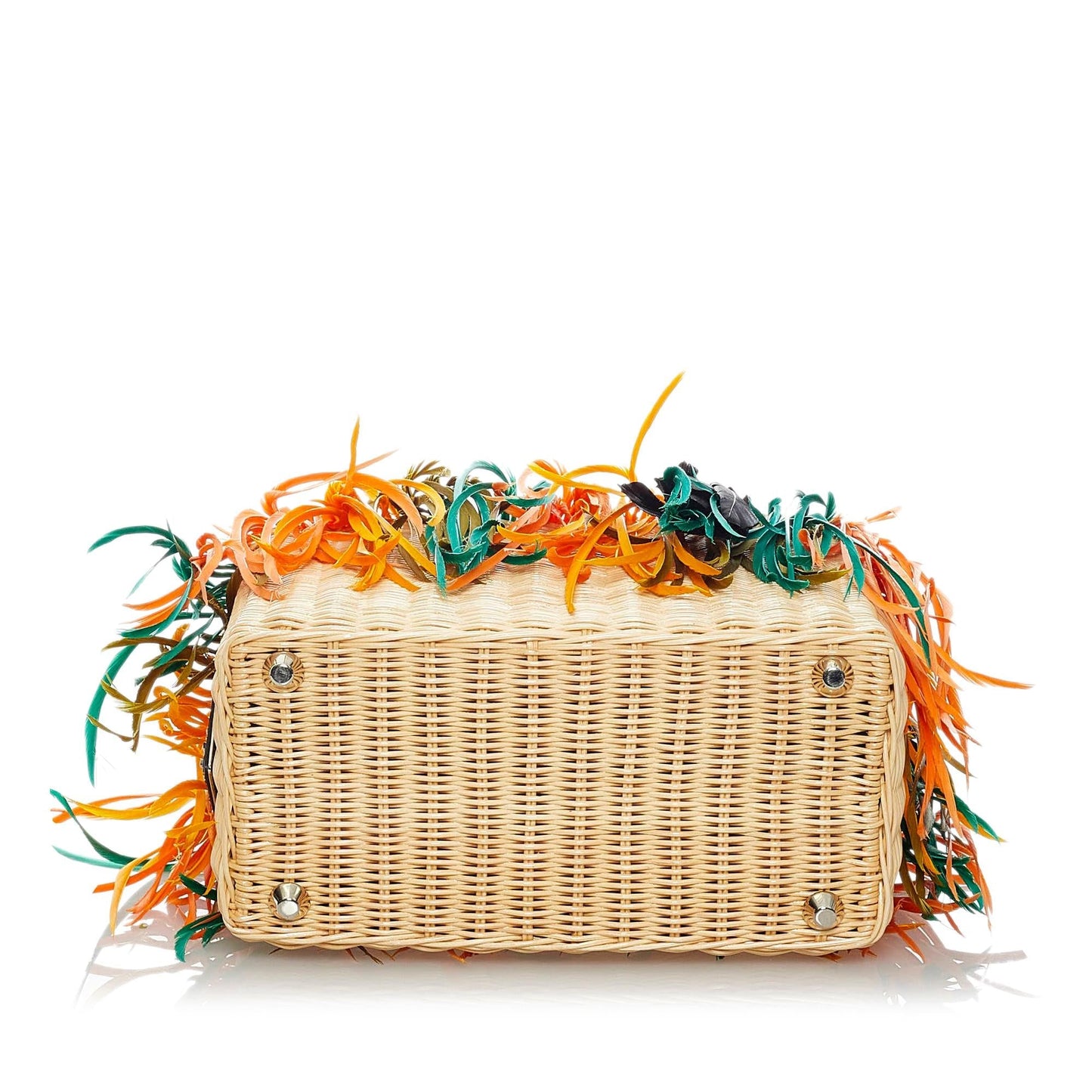 Prada Fringed Raffia Satchel (SHG-30018)