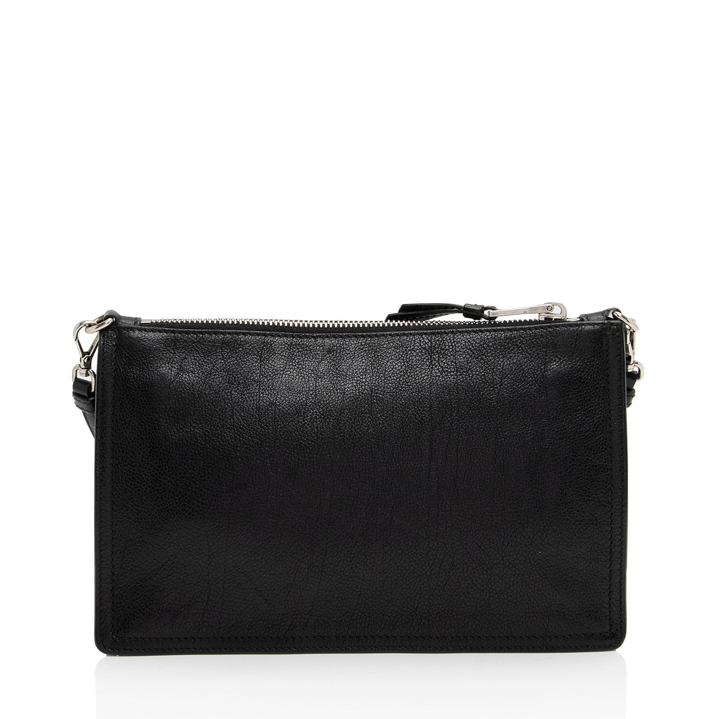 Prada Glace Calf Etiquette Pochette (SHF-xvwP3d)
