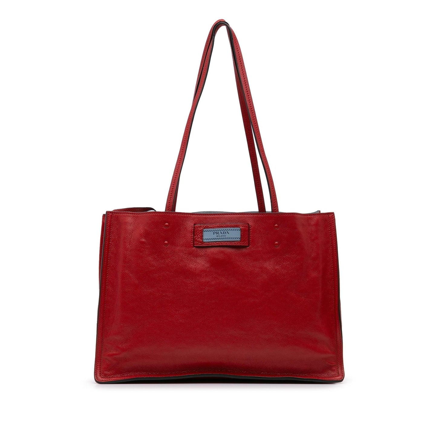 Prada Glace Calf Etiquette Tote