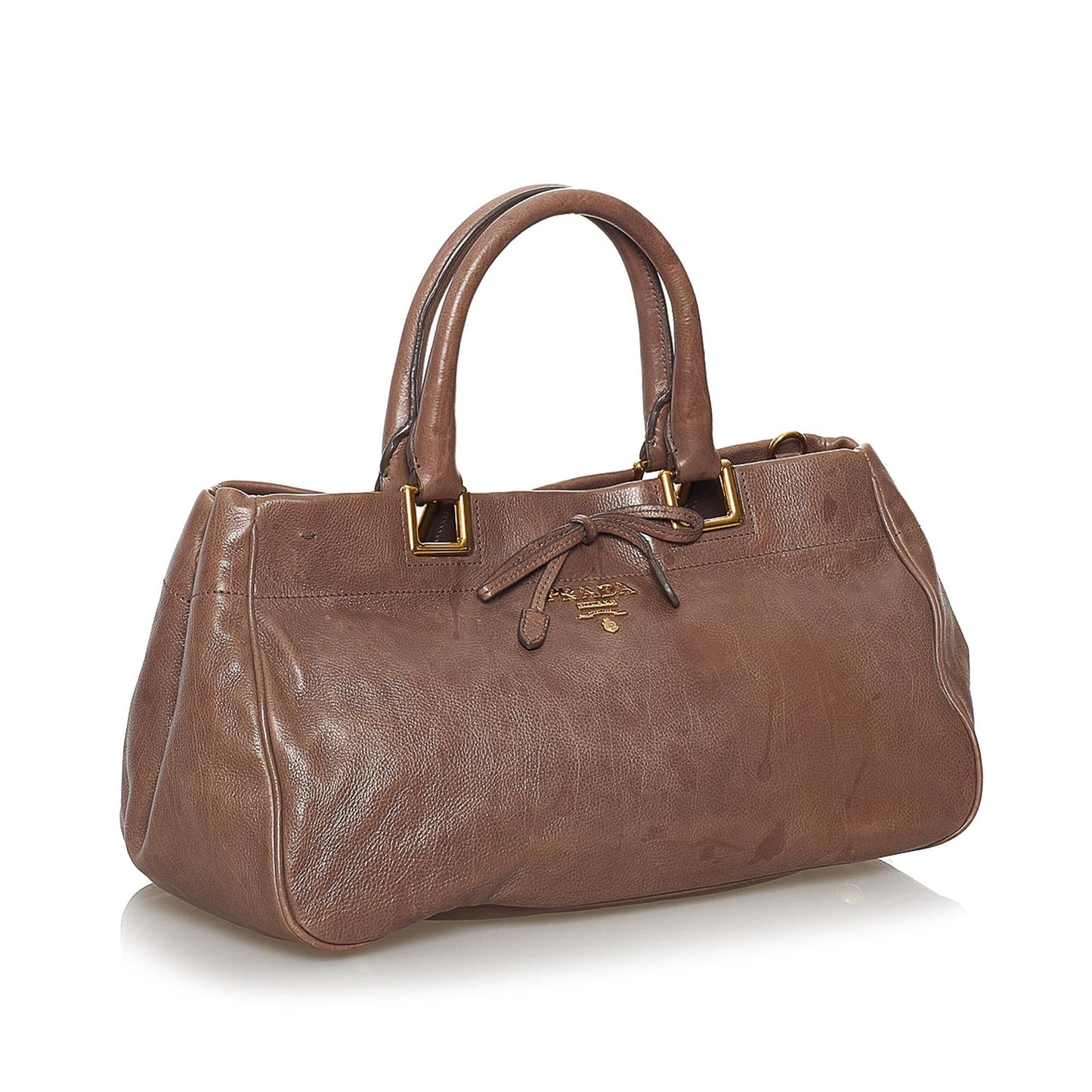 Prada Glace Calf Leather Satchel (SHG-32614)