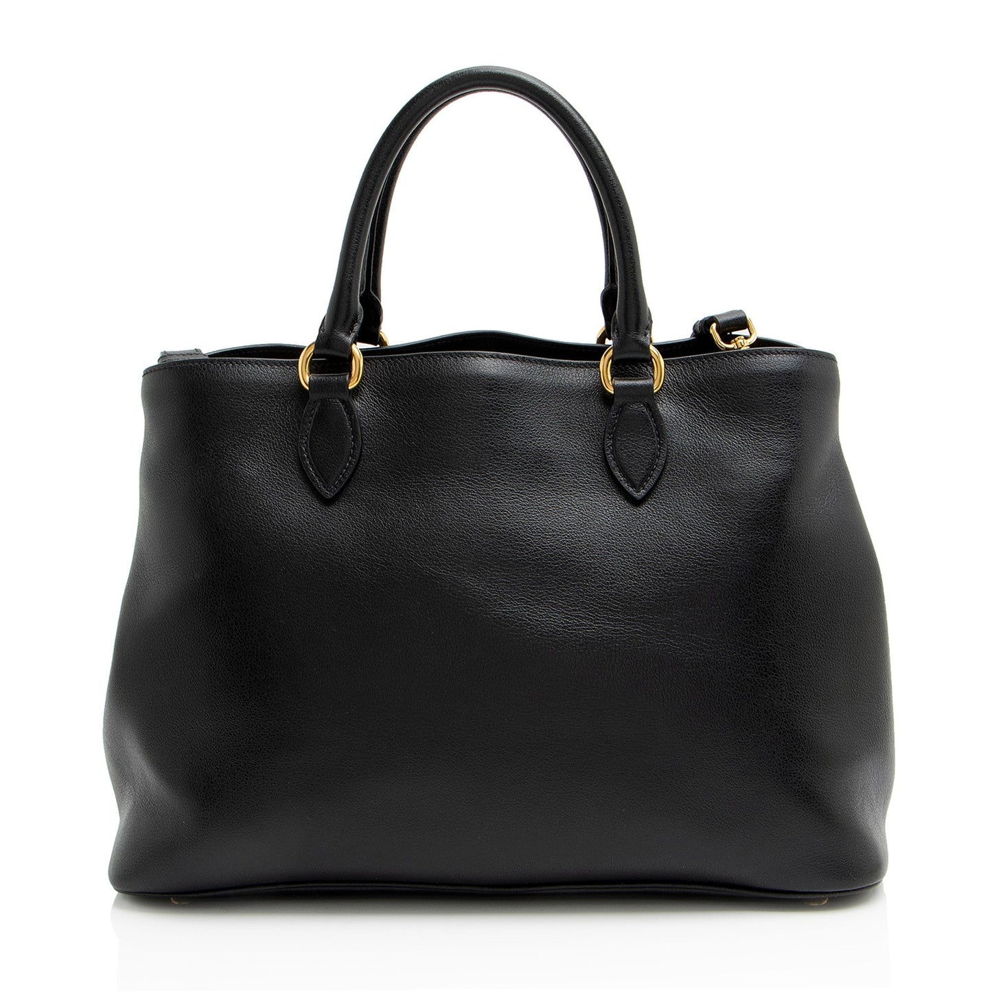 Prada Glace Calf Logo Tote