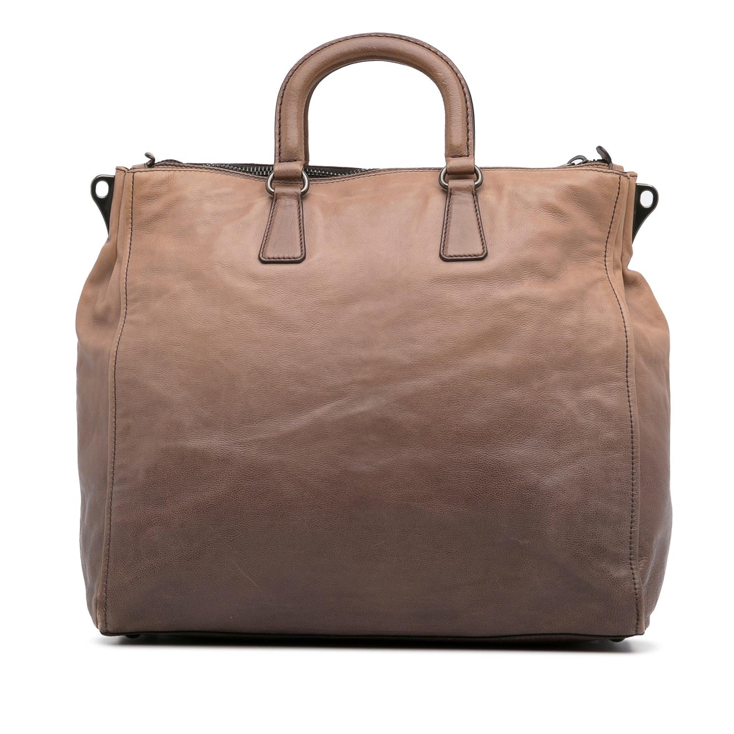 Prada Glace Calf Ombre Leather Satchel (SHG-MasJx8)