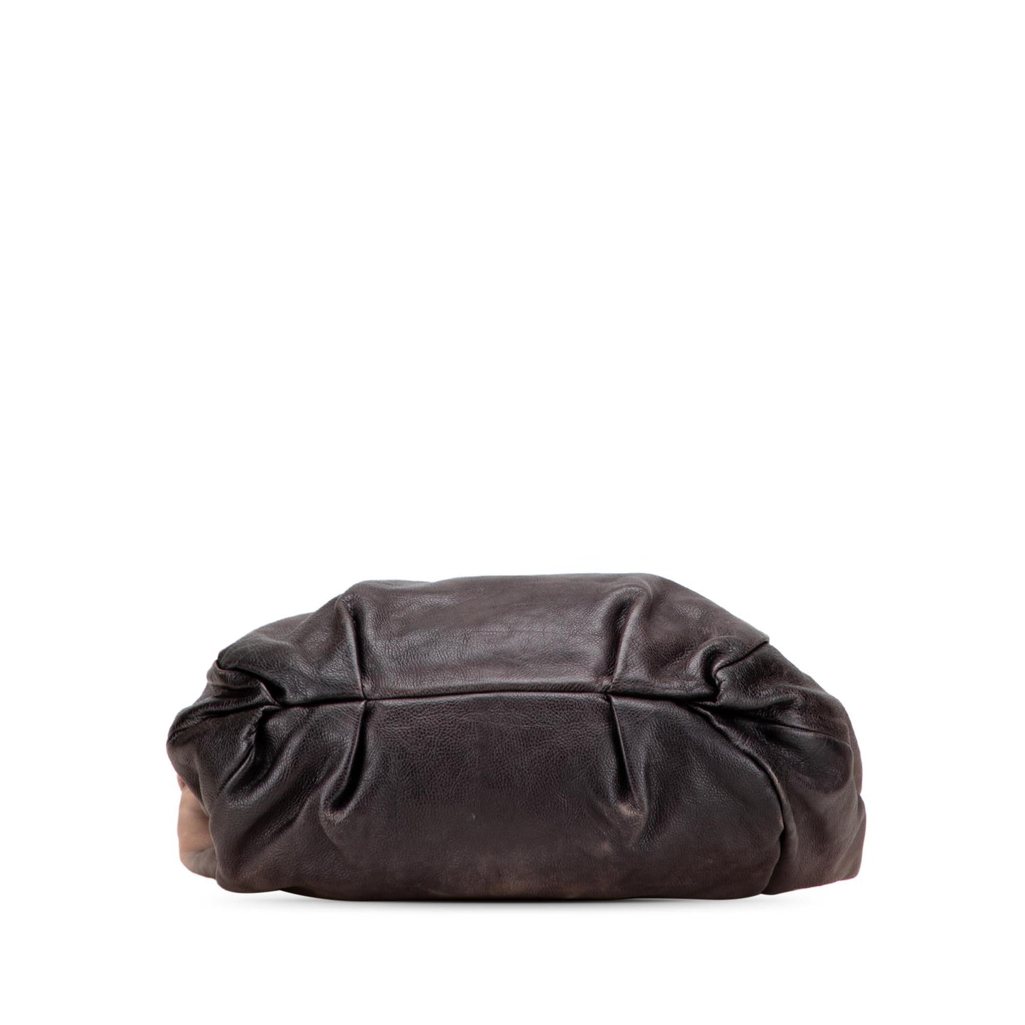 Prada Glace Calf Ombre Pleated Hobo
