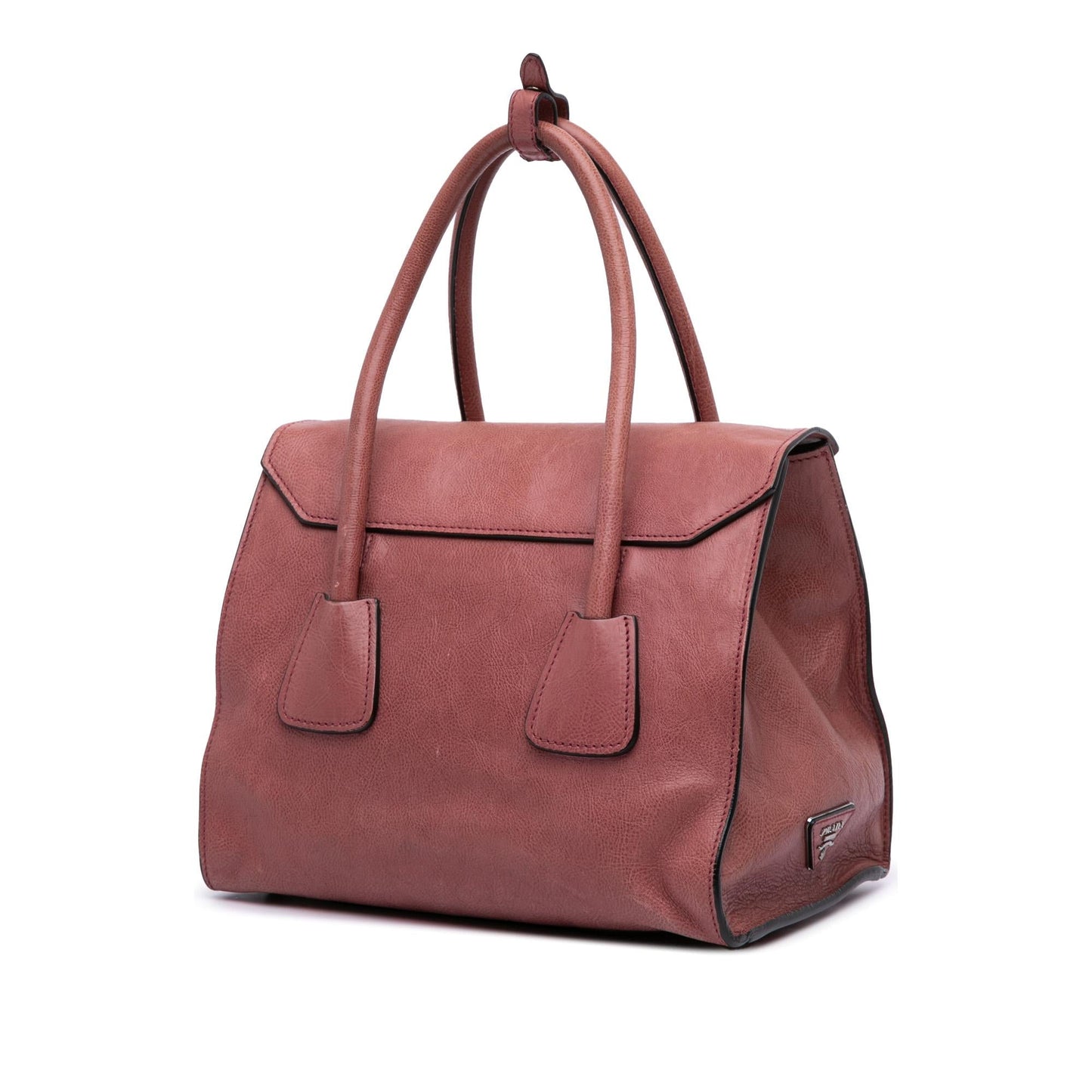 Prada Glace Calf Sound Lock Satchel