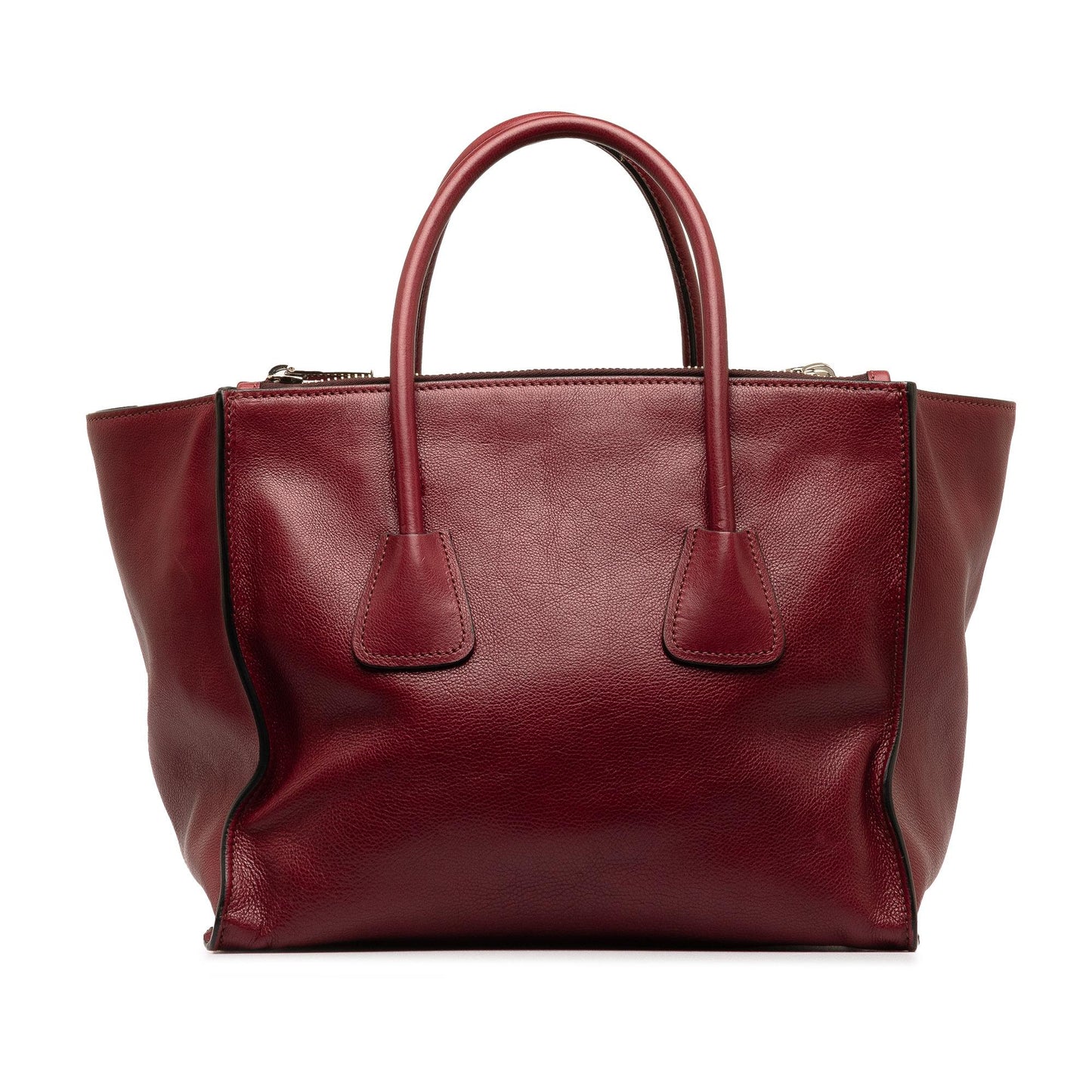 Prada Glace Calf Twin Pocket Satchel (SHG-soifzR)