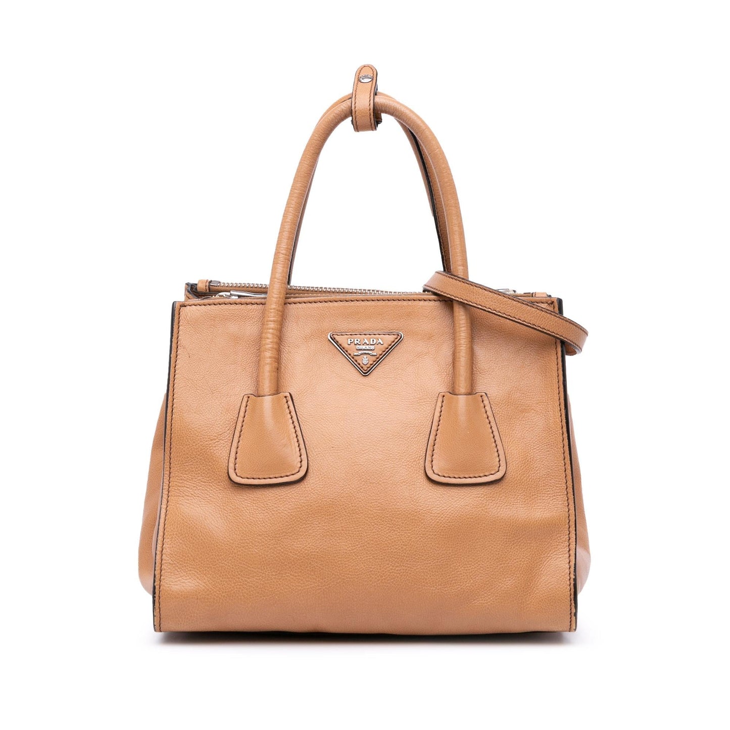 Prada Glace Calf Twin Pocket Satchel