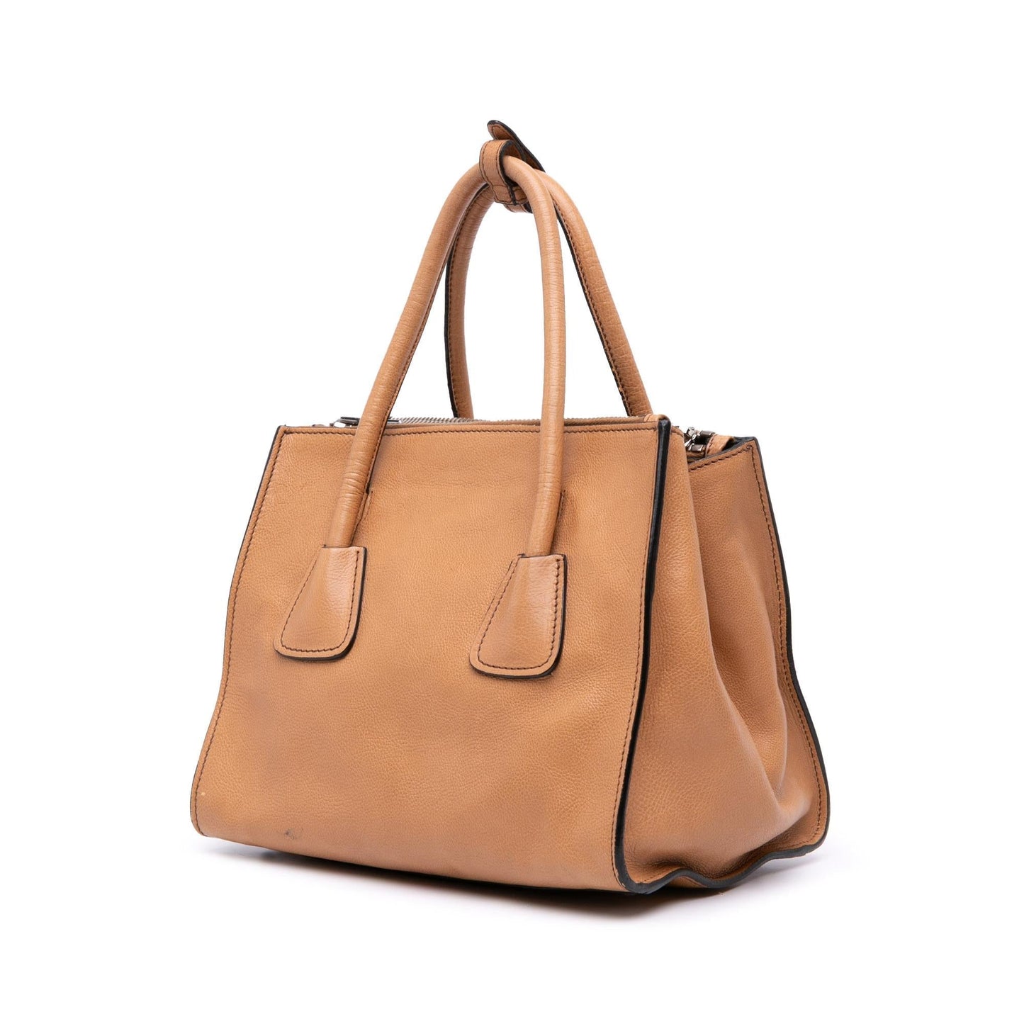 Prada Glace Calf Twin Pocket Satchel