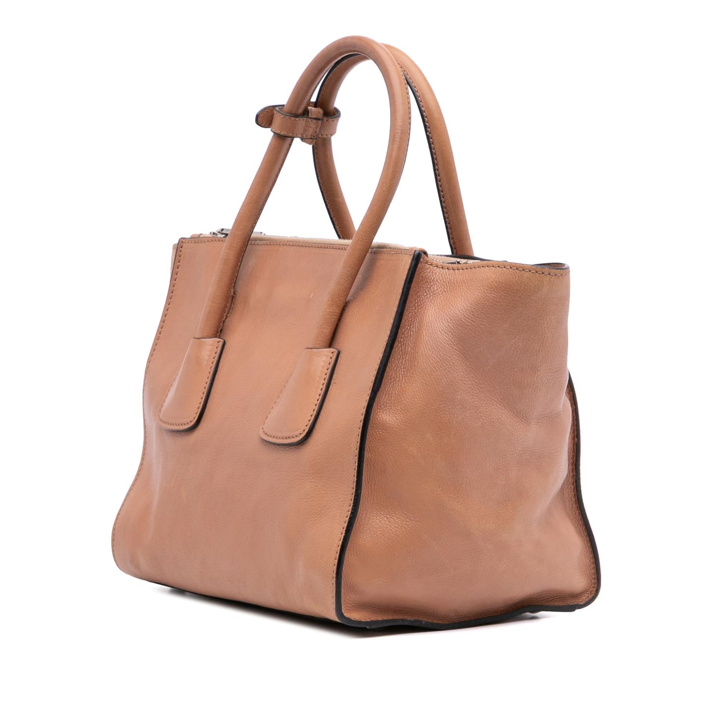 Prada Glace Calf Twin Pocket Satchel
