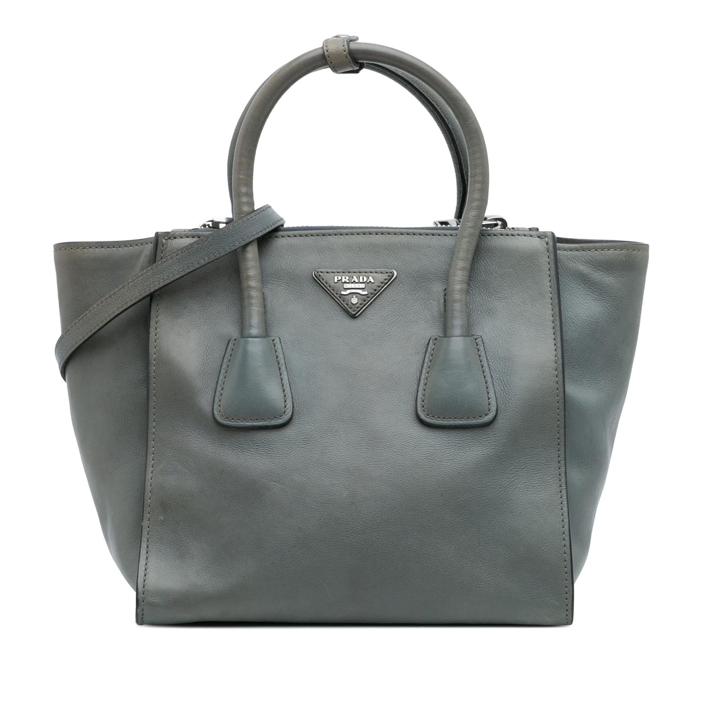 Prada Glace Calf Twin Pocket Satchel