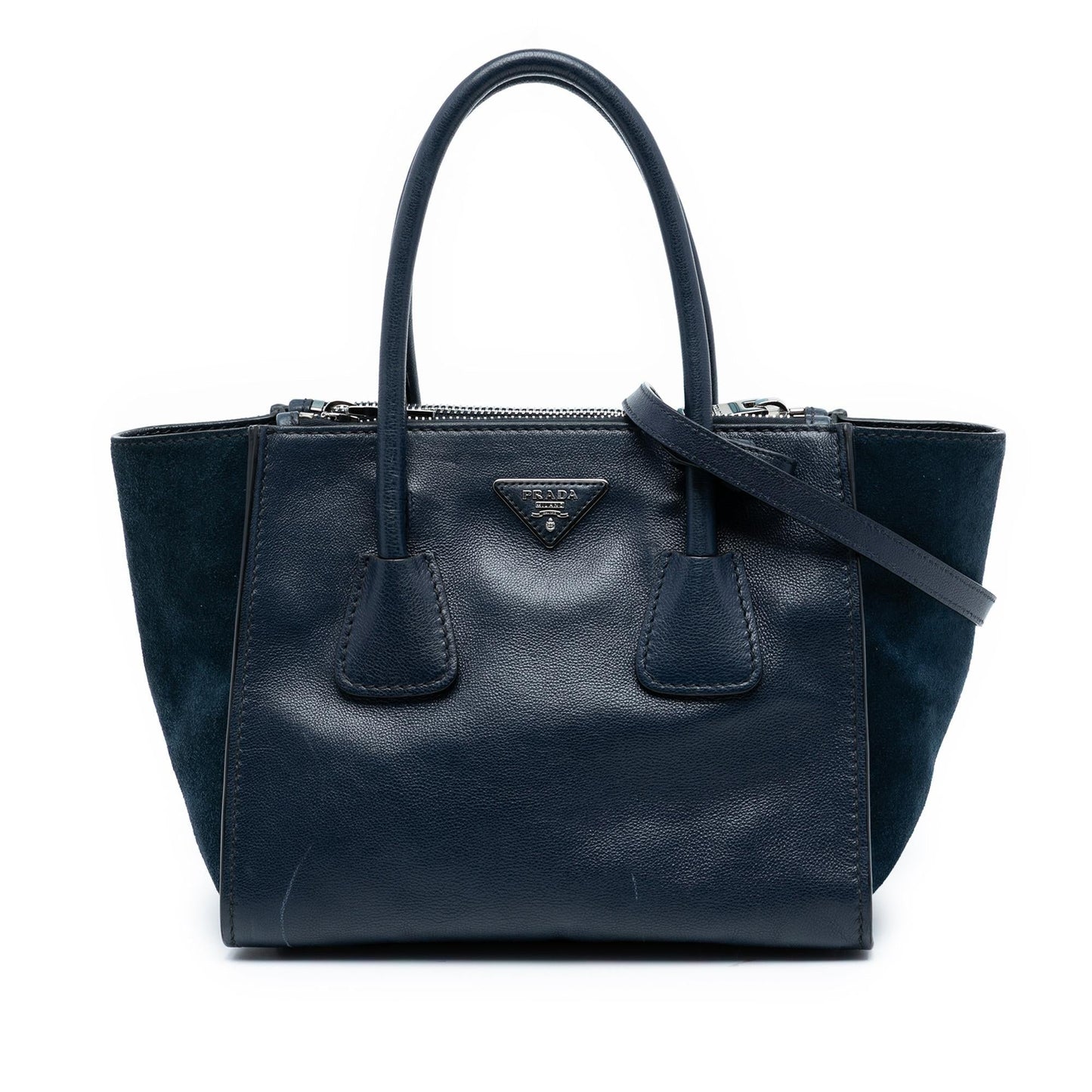 Prada Glace Calf Twin Pocket Satchel