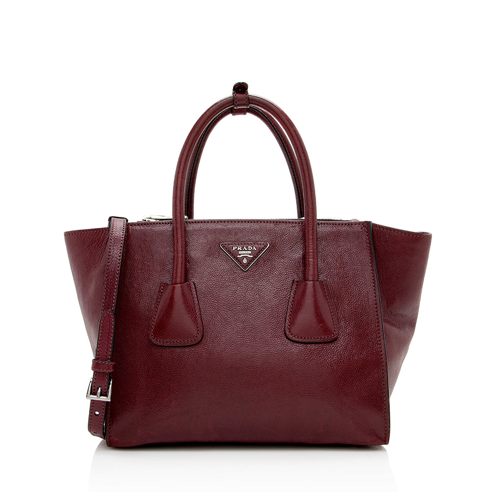Prada Glace Calf Twin Pocket Tote Style 2 - Ewore Bags