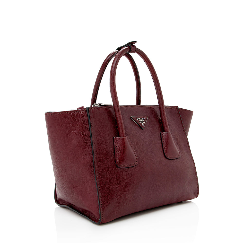 Prada Glace Calf Twin Pocket Tote Style 2 - Ewore Bags