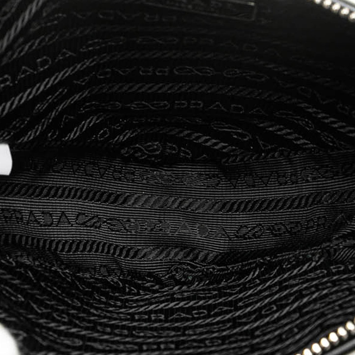 Prada Grace Lux Triangle Logo Embossed Triangle Wristlet Pouch