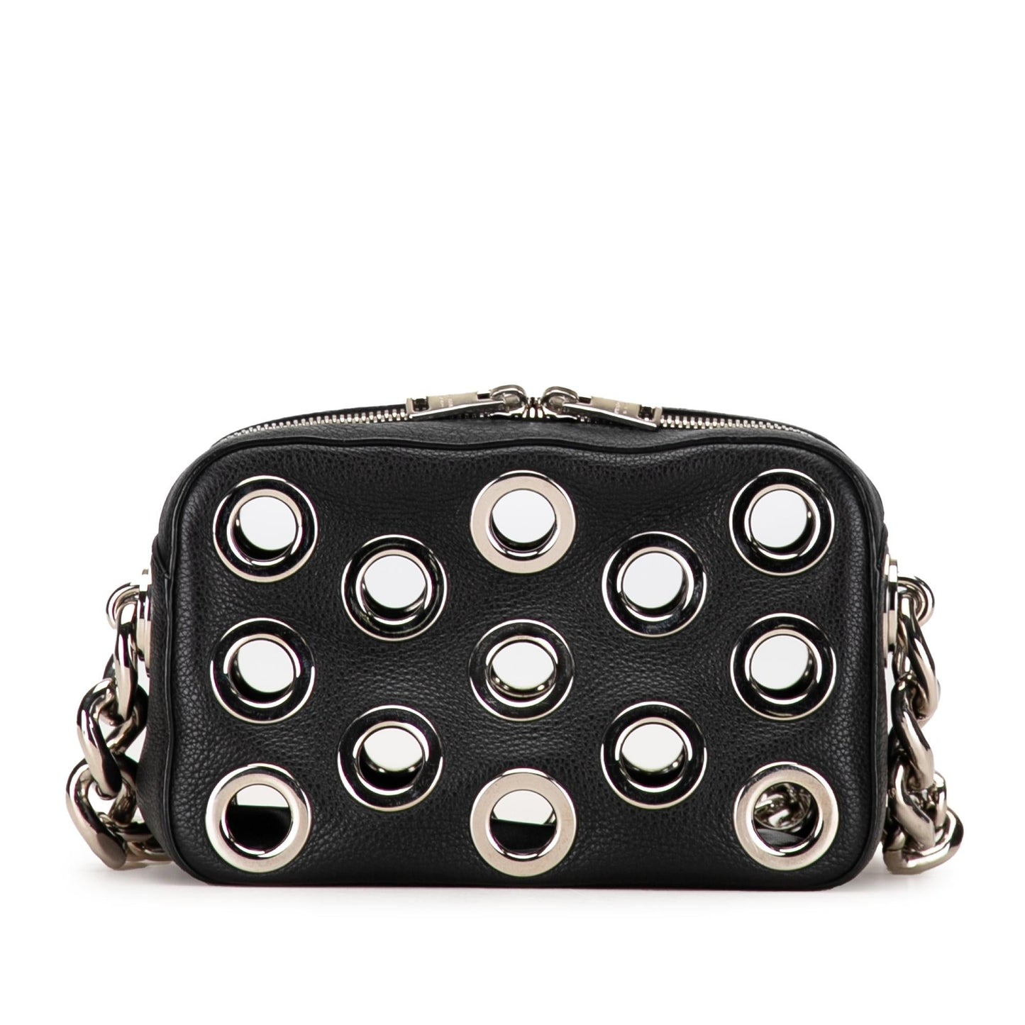 Prada Grommet Vitello Daino Chain Bag (SHG-jWI9Ee)