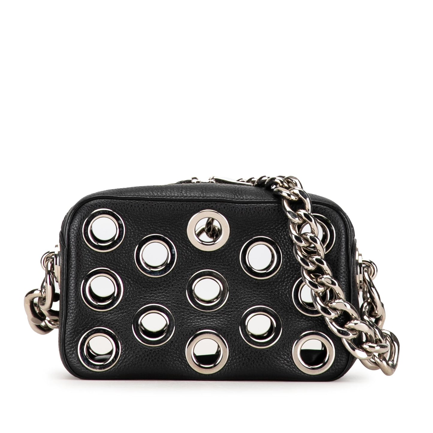 Prada Grommet Vitello Daino Chain Bag (SHG-jWI9Ee)