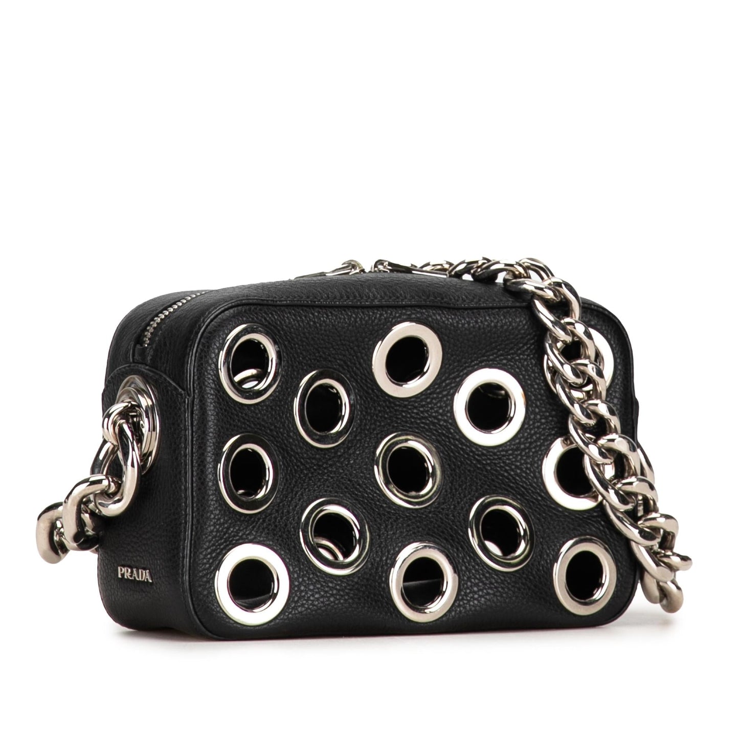 Prada Grommet Vitello Daino Chain Bag (SHG-jWI9Ee)