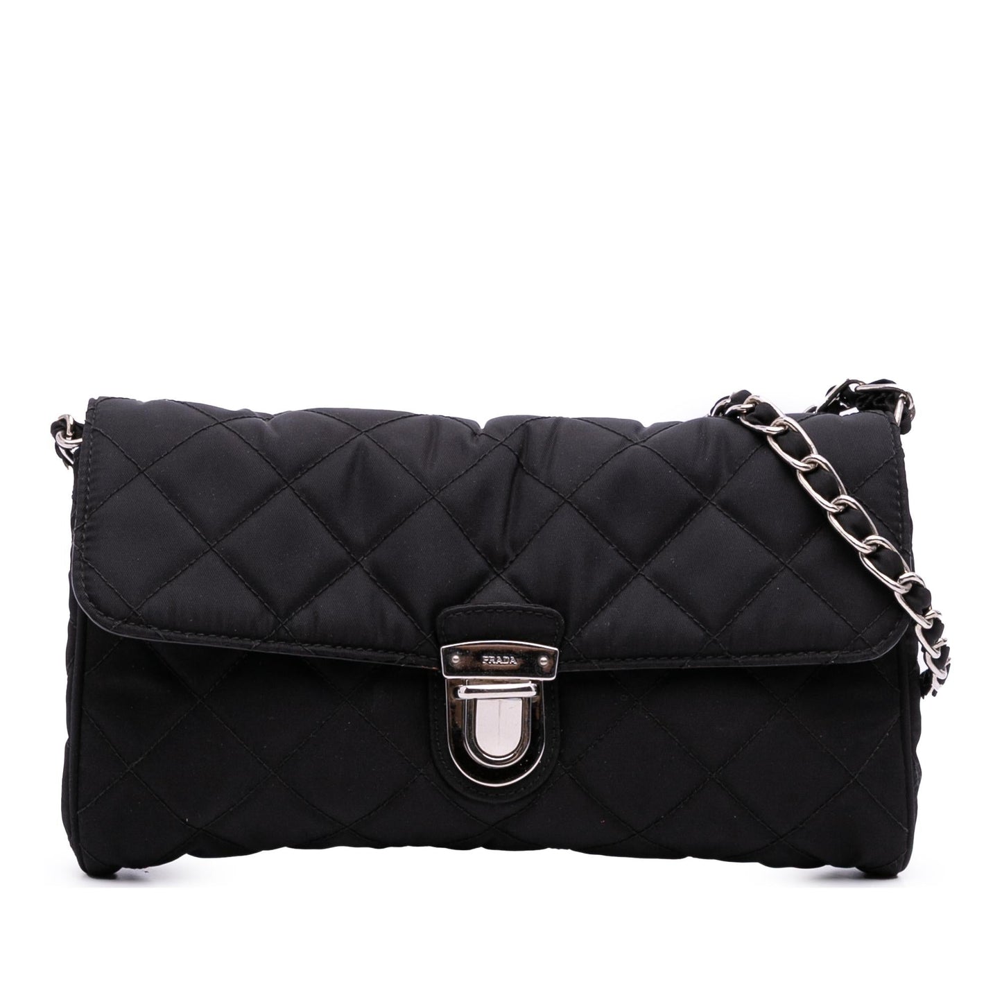Prada Impuntu Tessuto Chain Crossbody