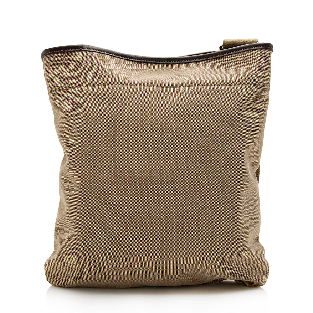 Prada Canvas Jacquard Logo Messenger Bag - Ewore Bags