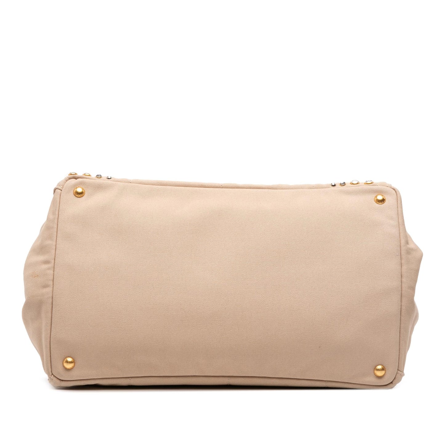 Prada Large Canvas Canapa Bijoux Satchel
