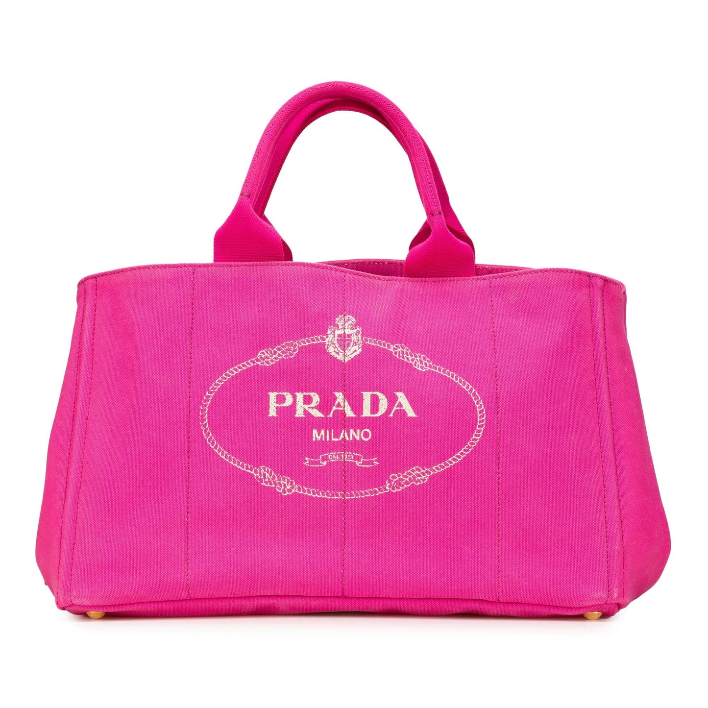 Prada Large Canvas Canapa Logo Satchel