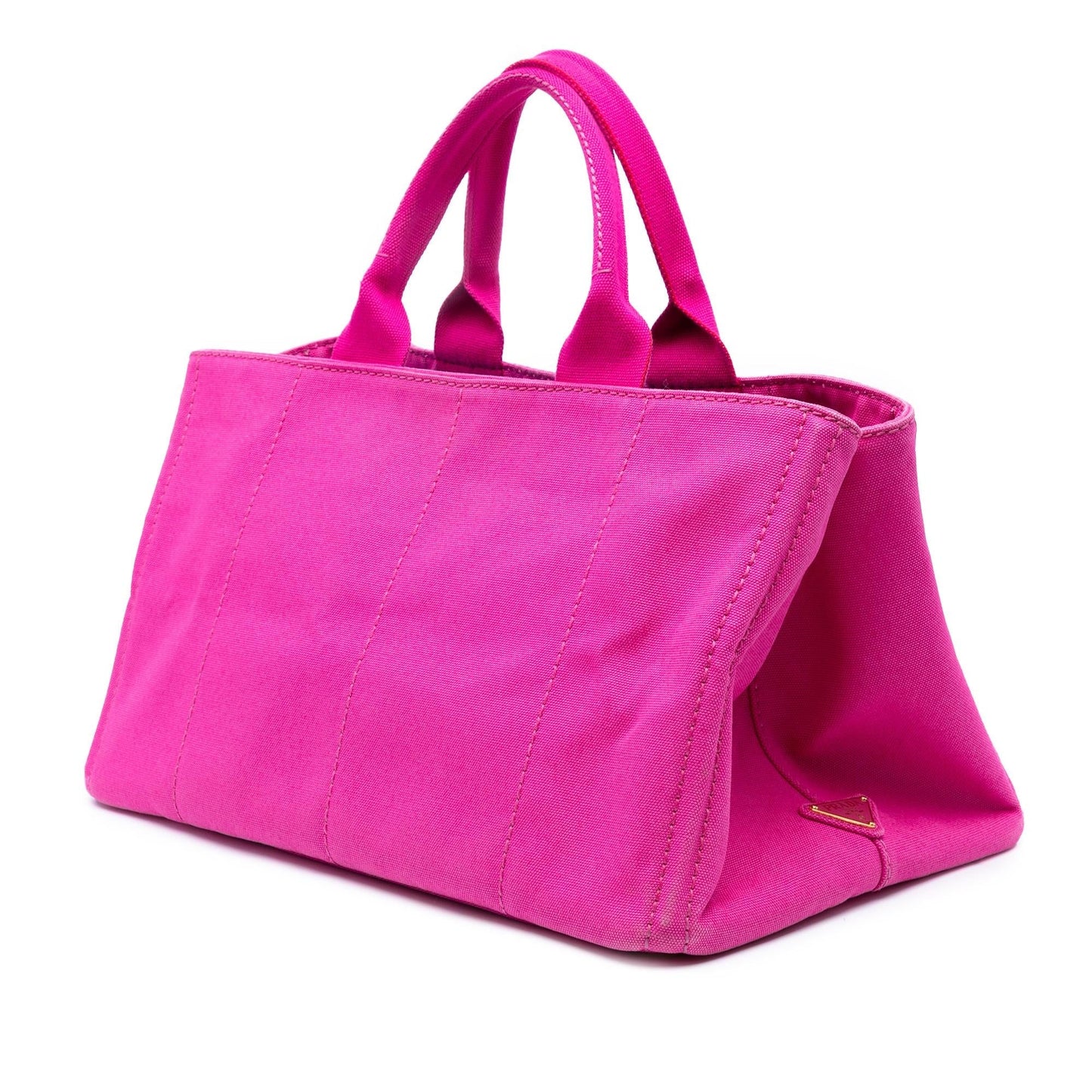 Prada Large Canvas Canapa Logo Satchel